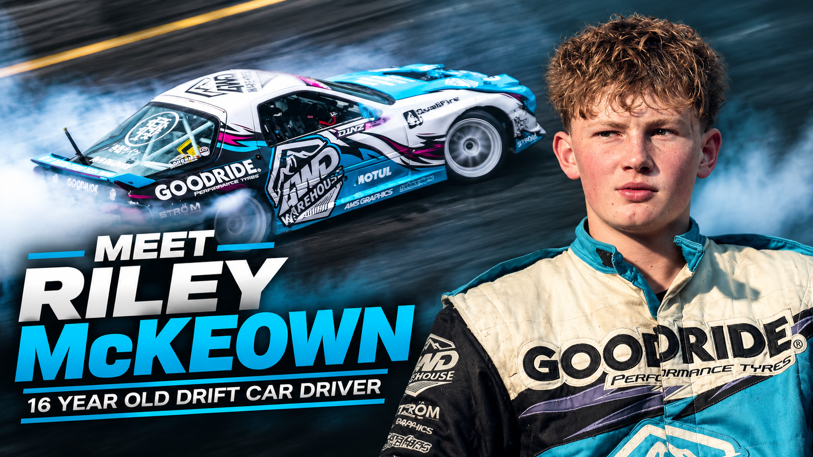 Meet 16 Year Old Drift Car Driver Riley McKeown | D1NZ Scholarship Winner