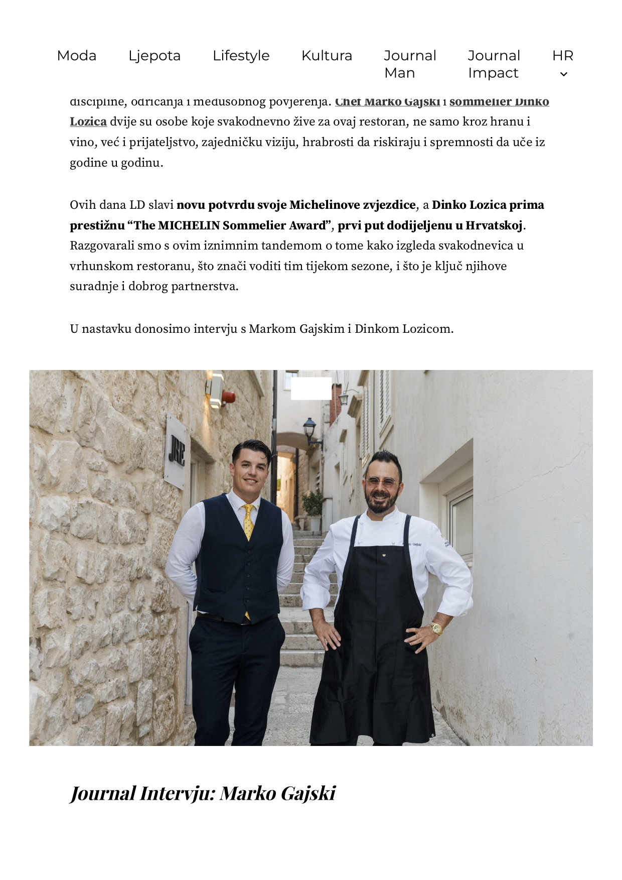 journal intervju s Markom Gajskim i Dinkom Lozicom