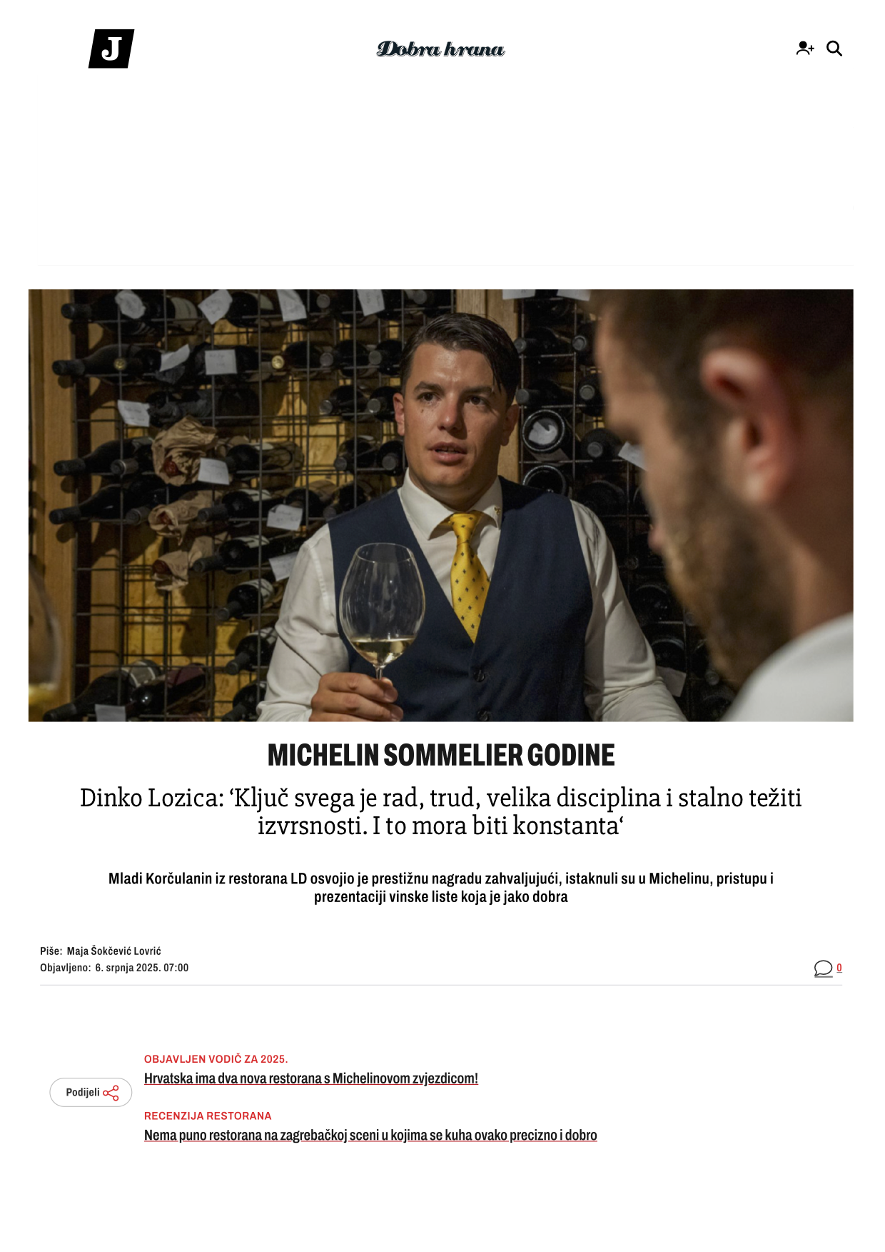 dobra hrana michelin sommelier godine