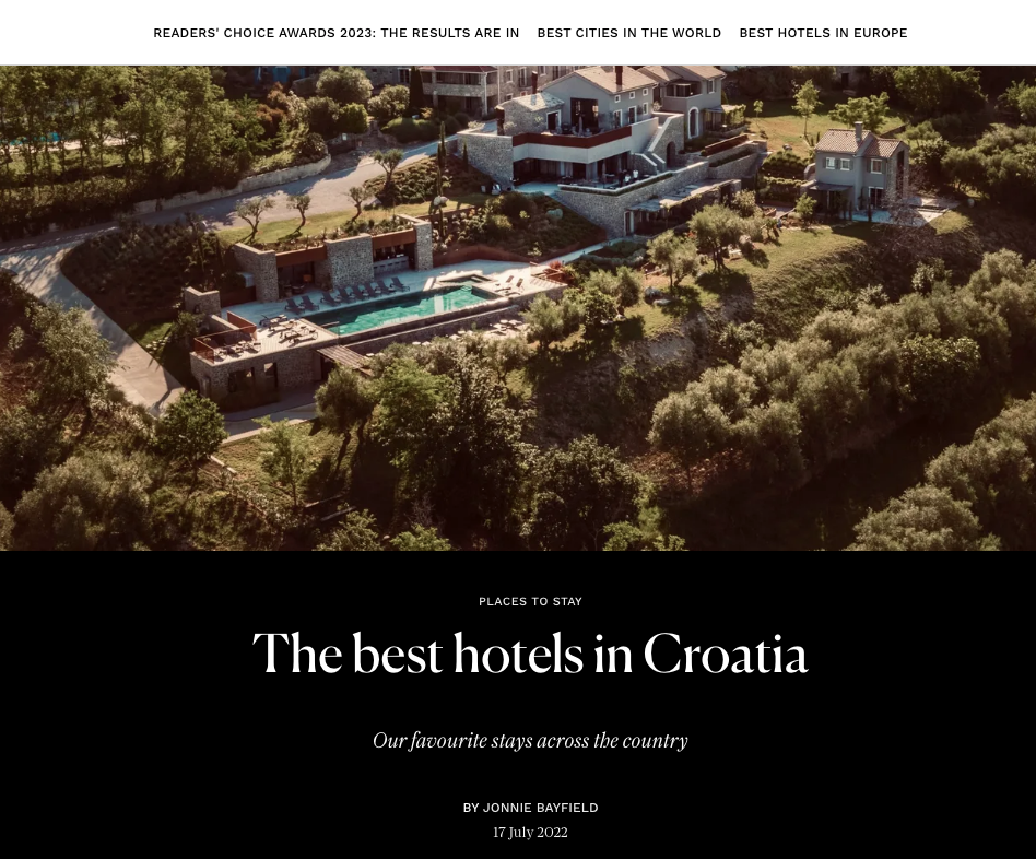 best hotels conde nast traveller