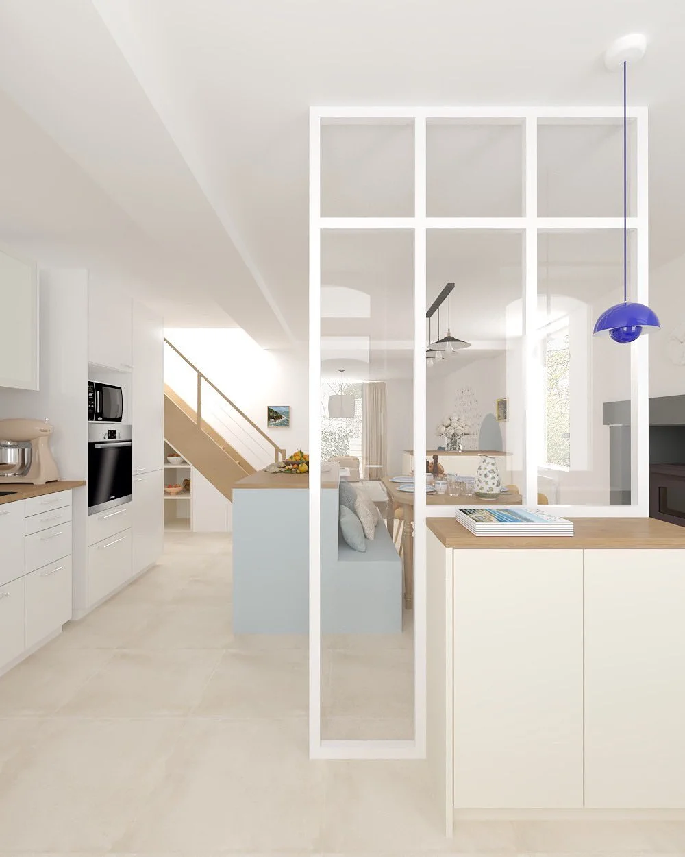 - PROJET BARNEVILLE CARTERET - 

Il s&rsquo;agit bien de la m&ecirc;me pi&egrave;ce, le recul n&rsquo;est certes pas le m&ecirc;me mais le point de vu est identique. Nous voici dans l&rsquo;entr&eacute;e de cette charmante maison secondaire en bord d