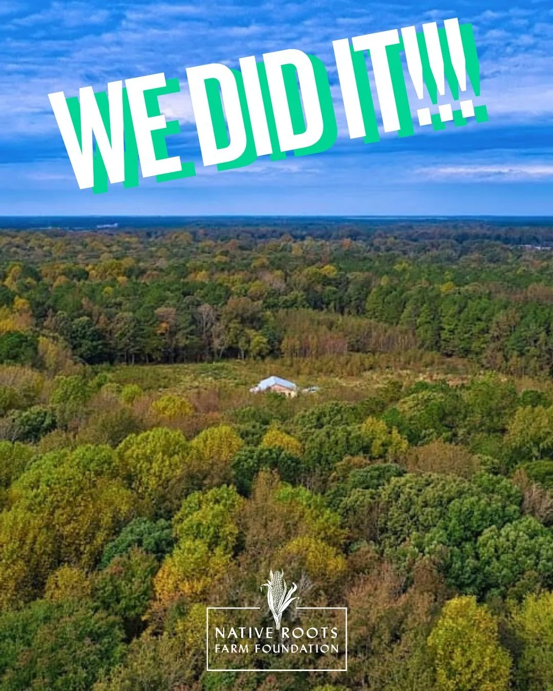 WE DID IT! Last week, NRFF closed on this 50-acre property in Georgetown, DE!

The site will become our public Hakihak&agrave;n (Lenape for garden/farm) and a place we can call our organizational home. It&rsquo;s where all people can come together an
