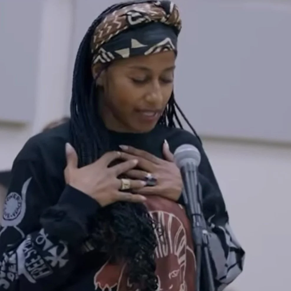 Behind the scenes of aja monet's Tiny Desk Concert