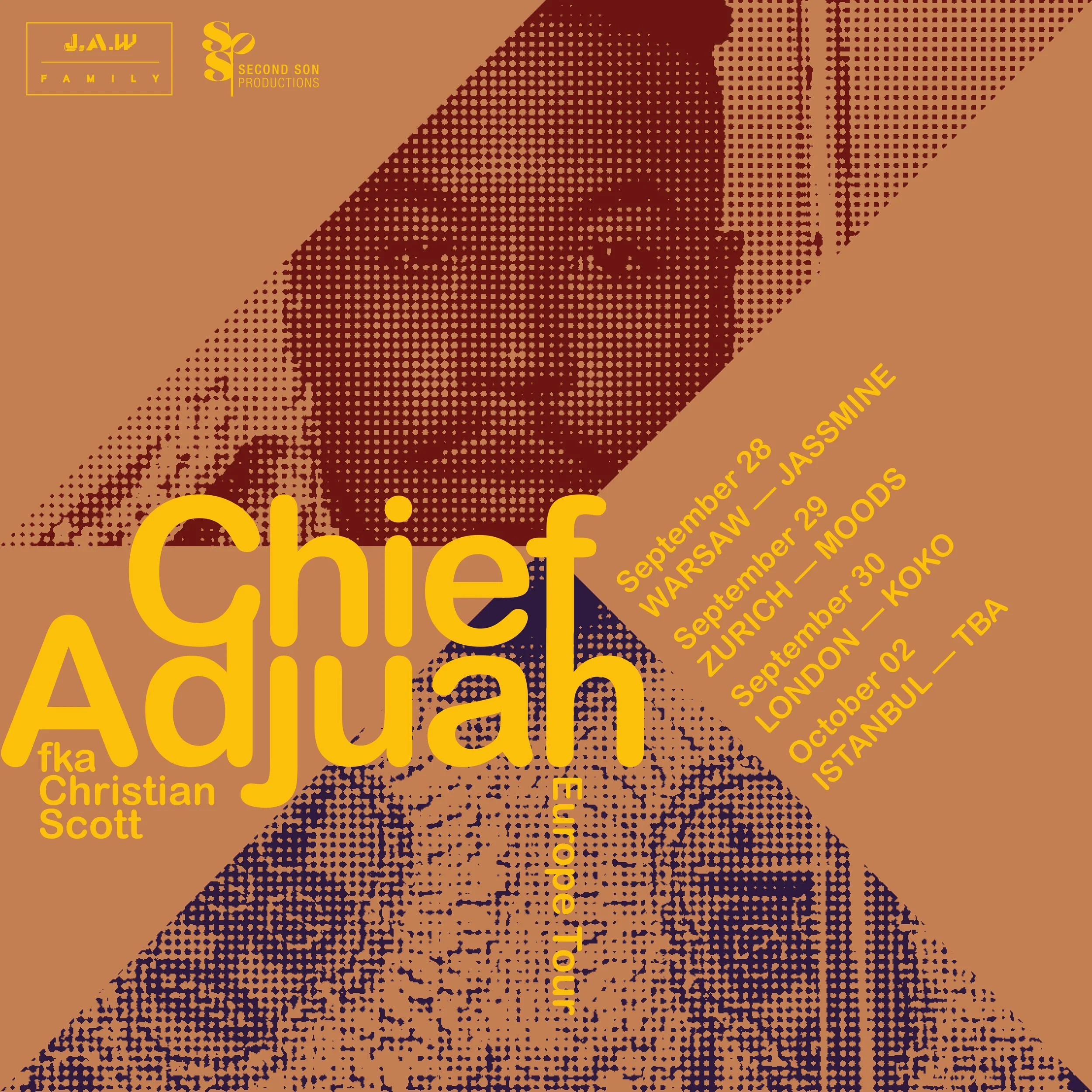 Chief Adjuah fka Christian Scott is coming to Europe for a few dates this fall
