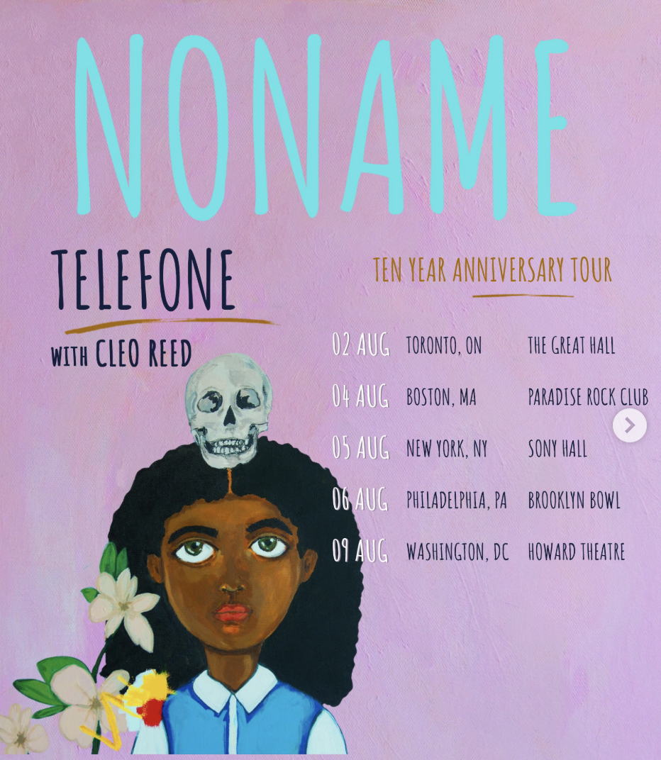 Cleo Reed Joining Noname on Ten Year Anniversary Tour of Telefone