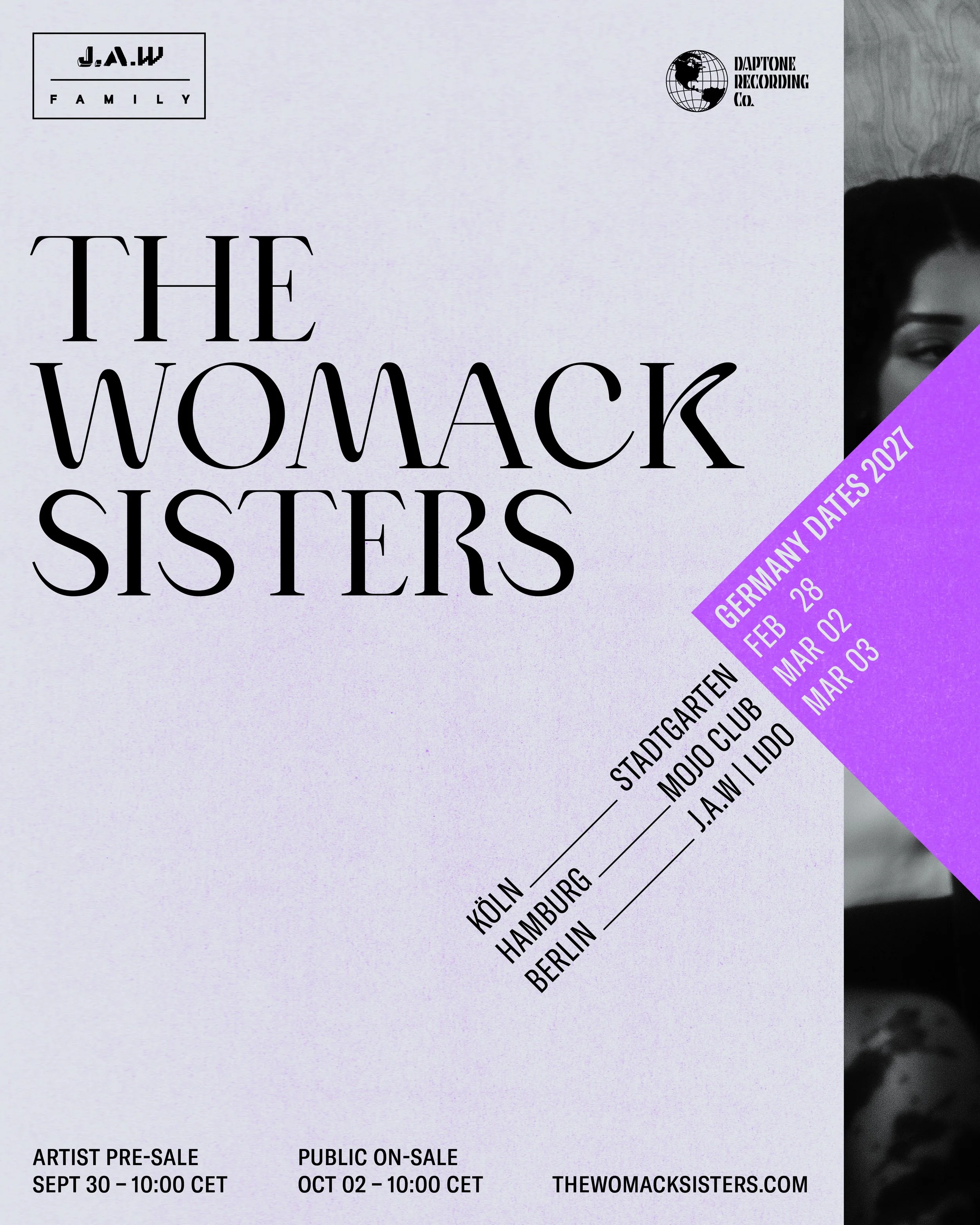 The Womack Sisters - Germany dates 2027 announced 