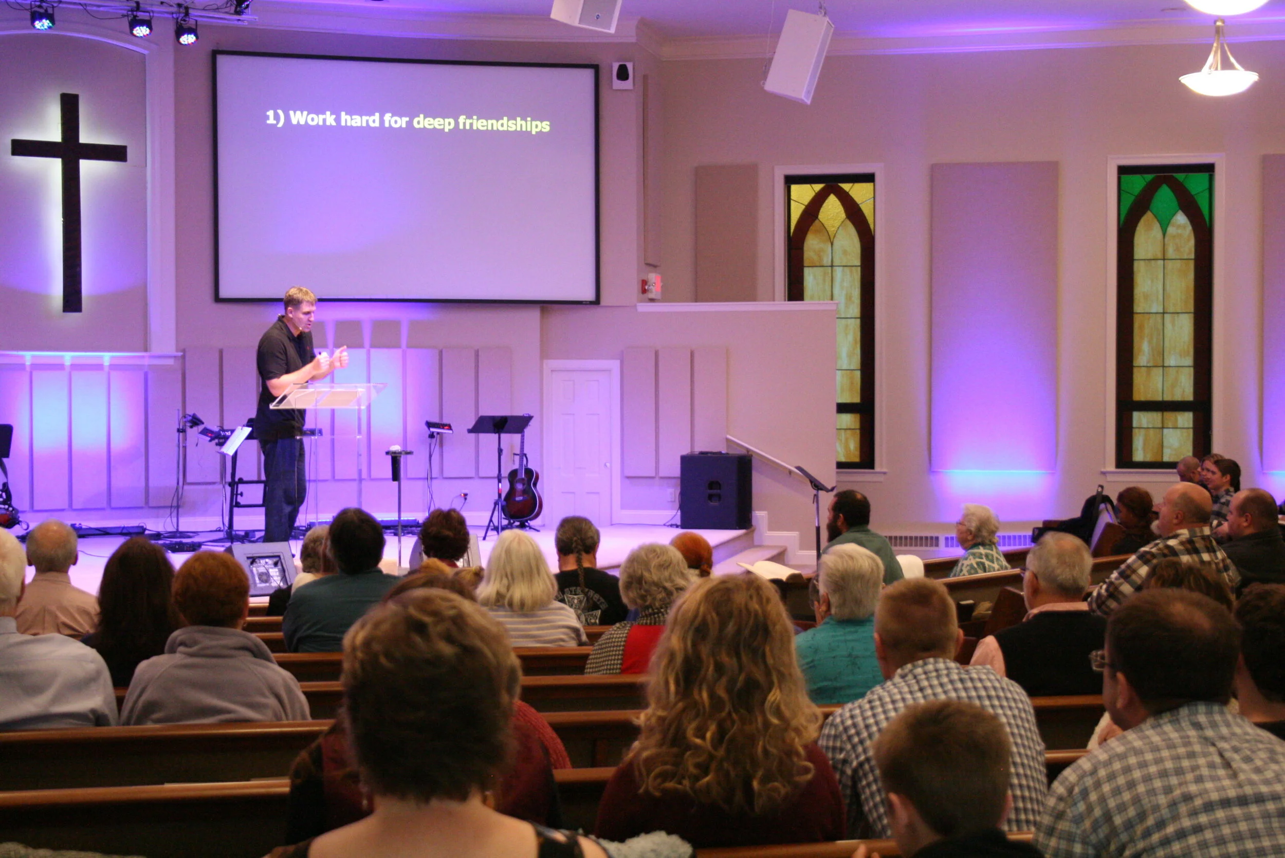 Pastor Jon Preaching on Sunday Morning