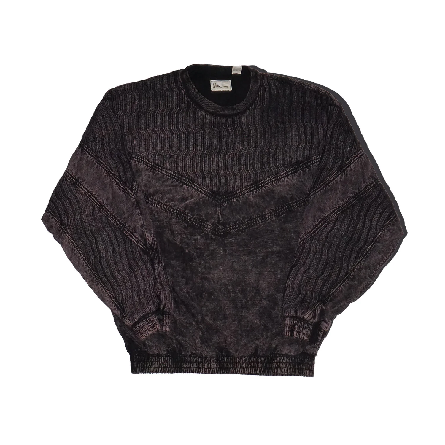 Vintage UMen Acid Wash Long Sleeve Pullover Sweatshirt
