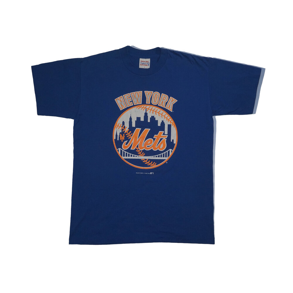 1990 New York Mets Logo Vintage T-Shirt — Too Hot Vintage