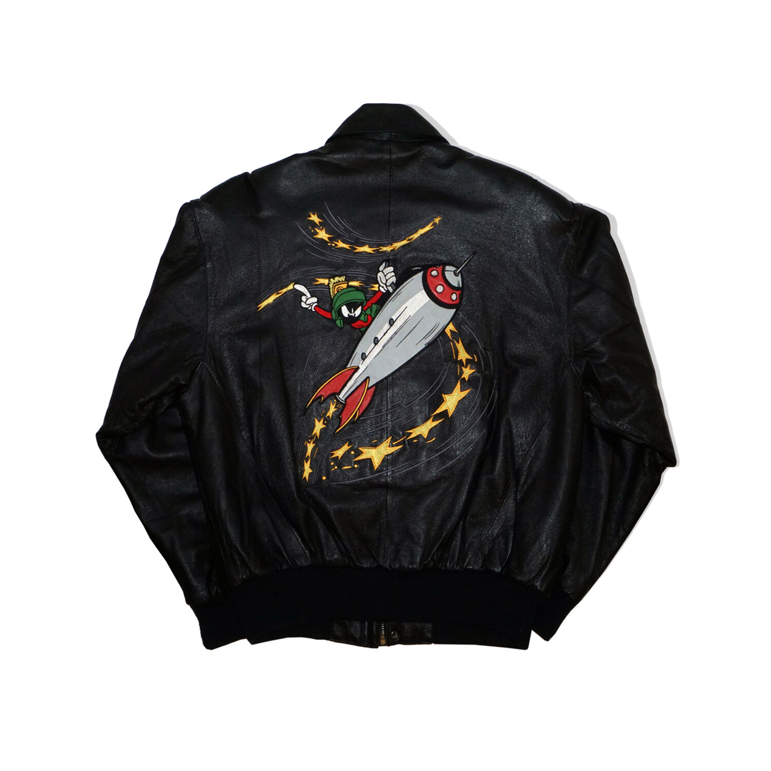 1998 Marvin The Martian Vintage Leather Jacket