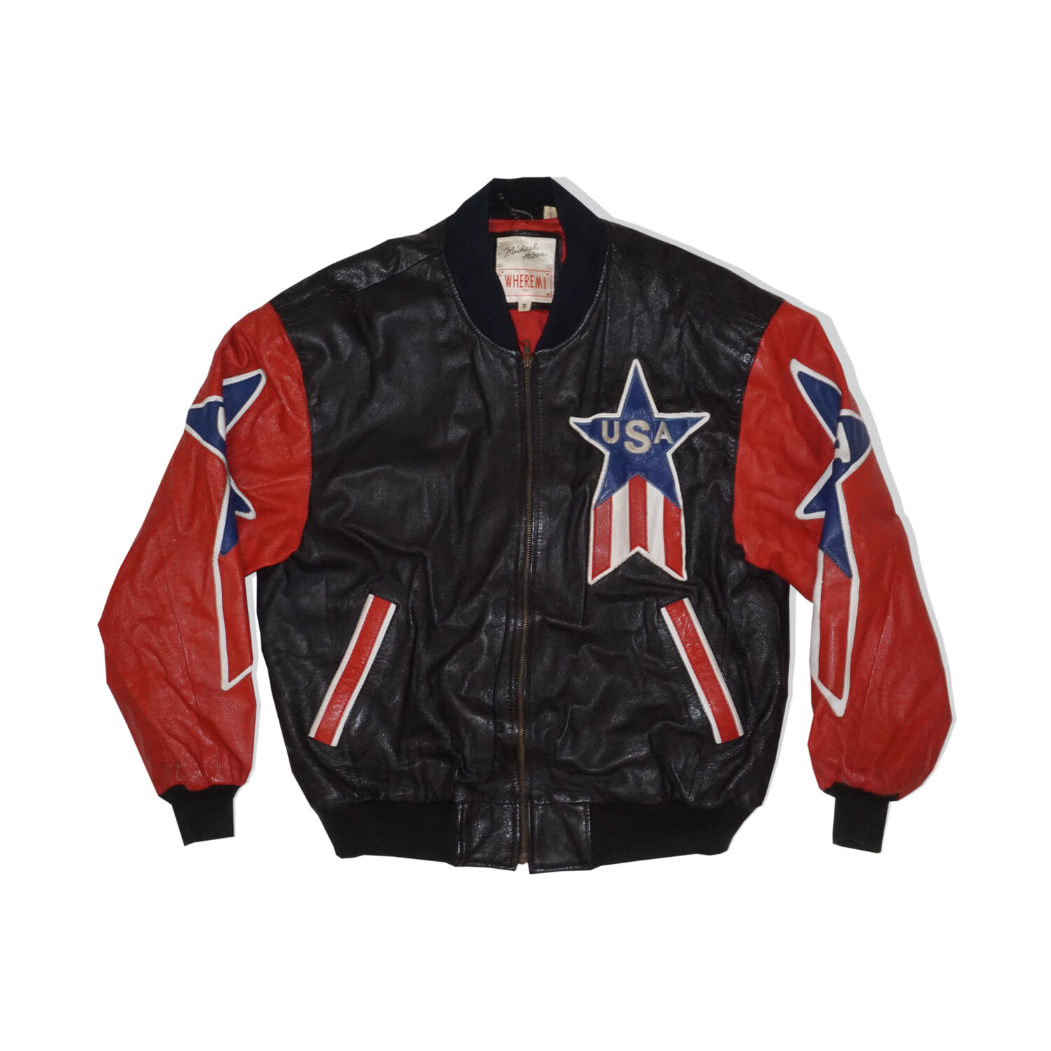 1991 Wheremi Michael Hoban USA Vintage Leather Jacket — Too Hot Vintage