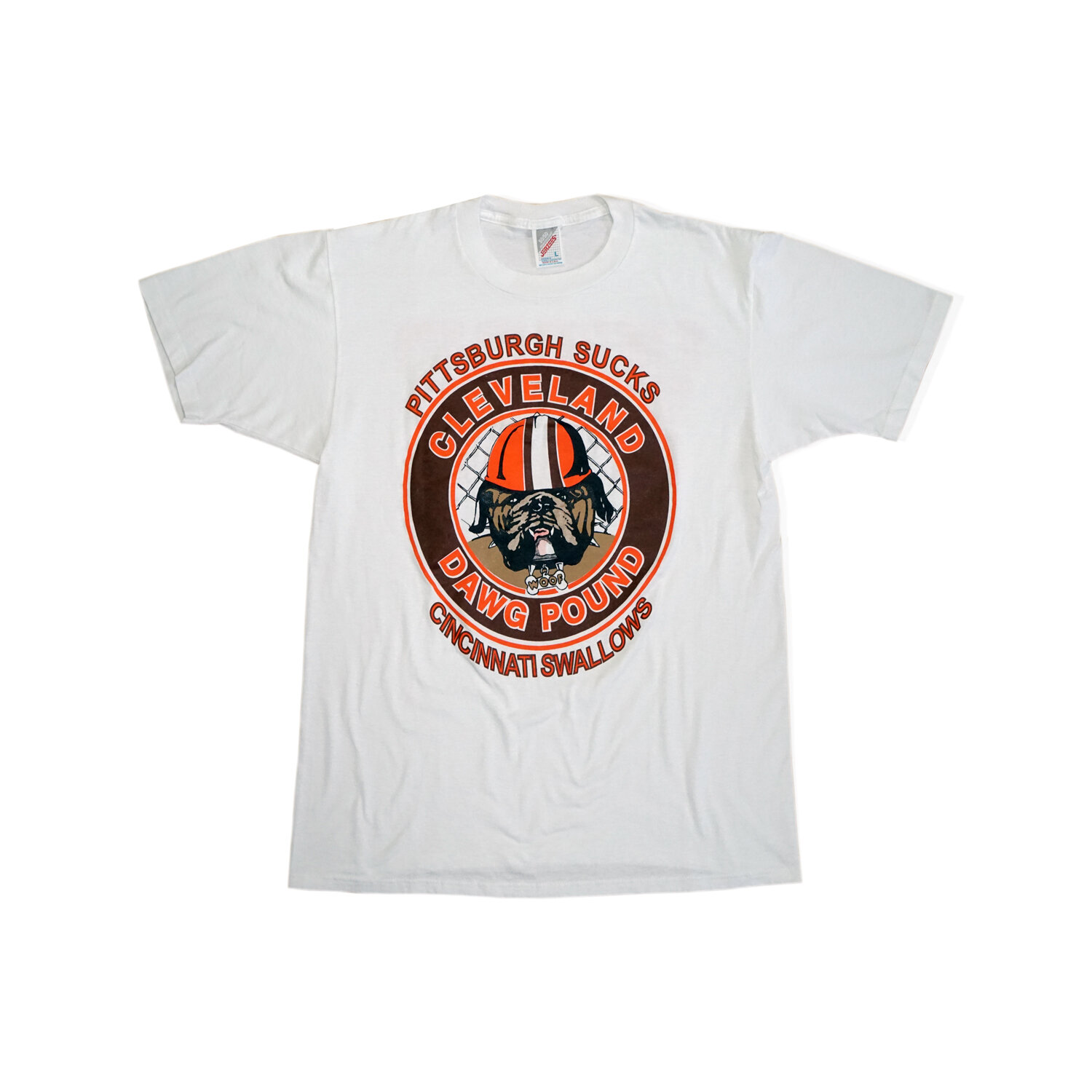 Vintage "Run With The Big Dawgs" Cleveland Browns T-Shirt
