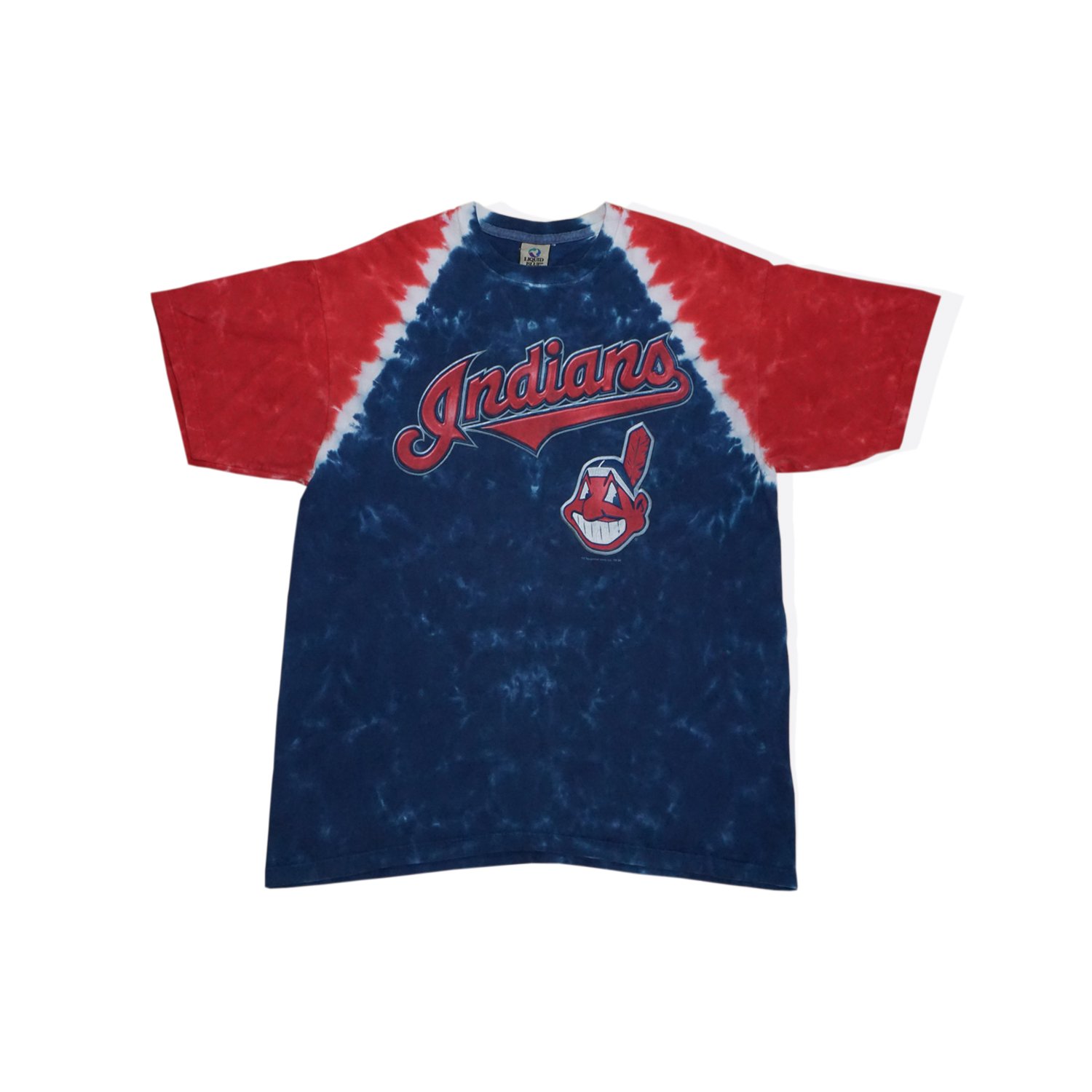 Vintage Liquid Blue Cleveland Indians Tie-Dye T-Shirt