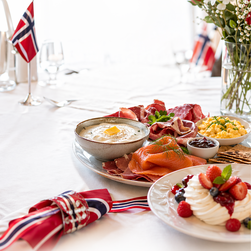 17.mai lunsj på Fjordslottet