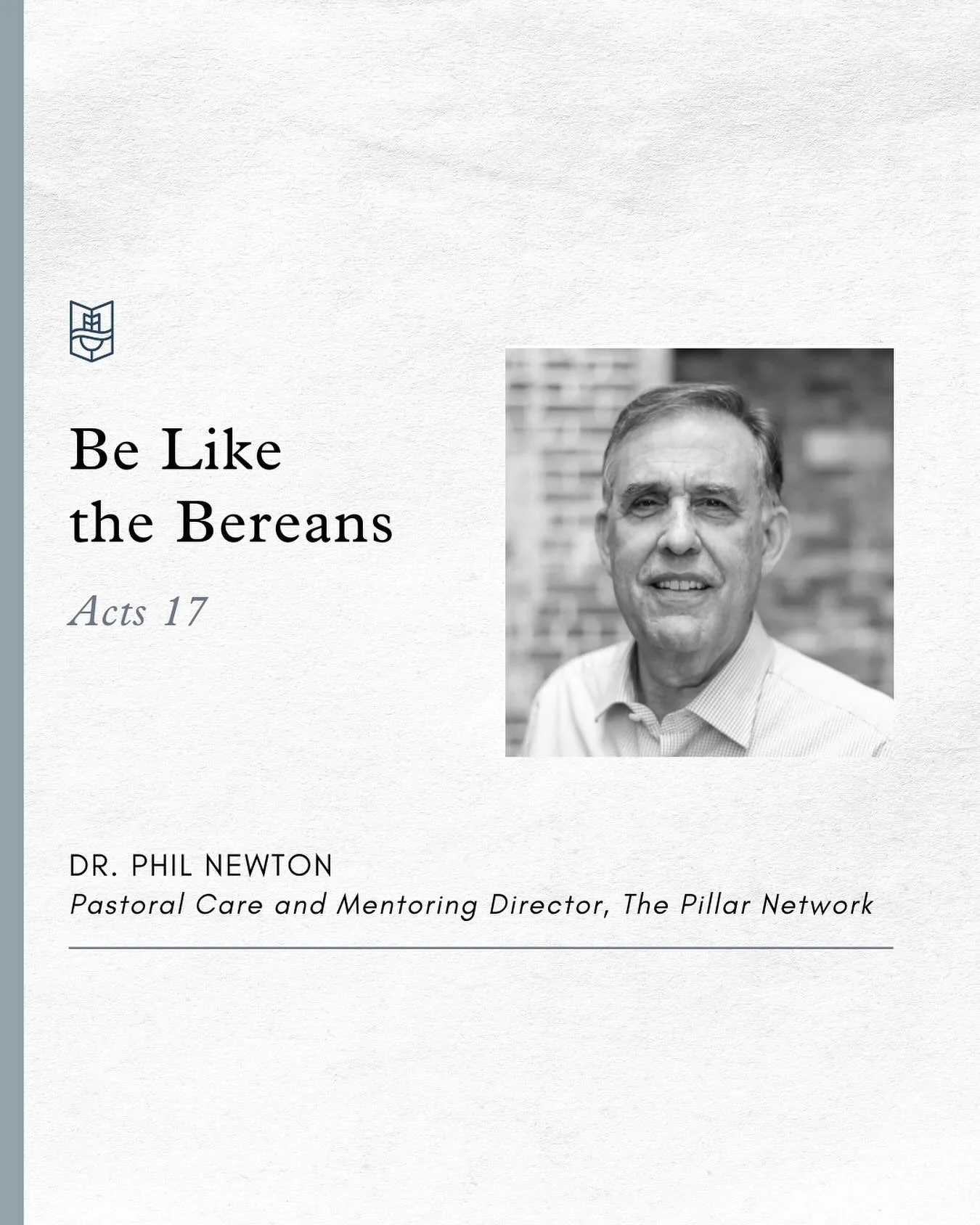 This Sunday, Dr. Phil Newton from The Pillar Network will be preaching on Acts 17. Pray for him as he prepares to preach, and for us as we prepare to hear God&rsquo;s Word!