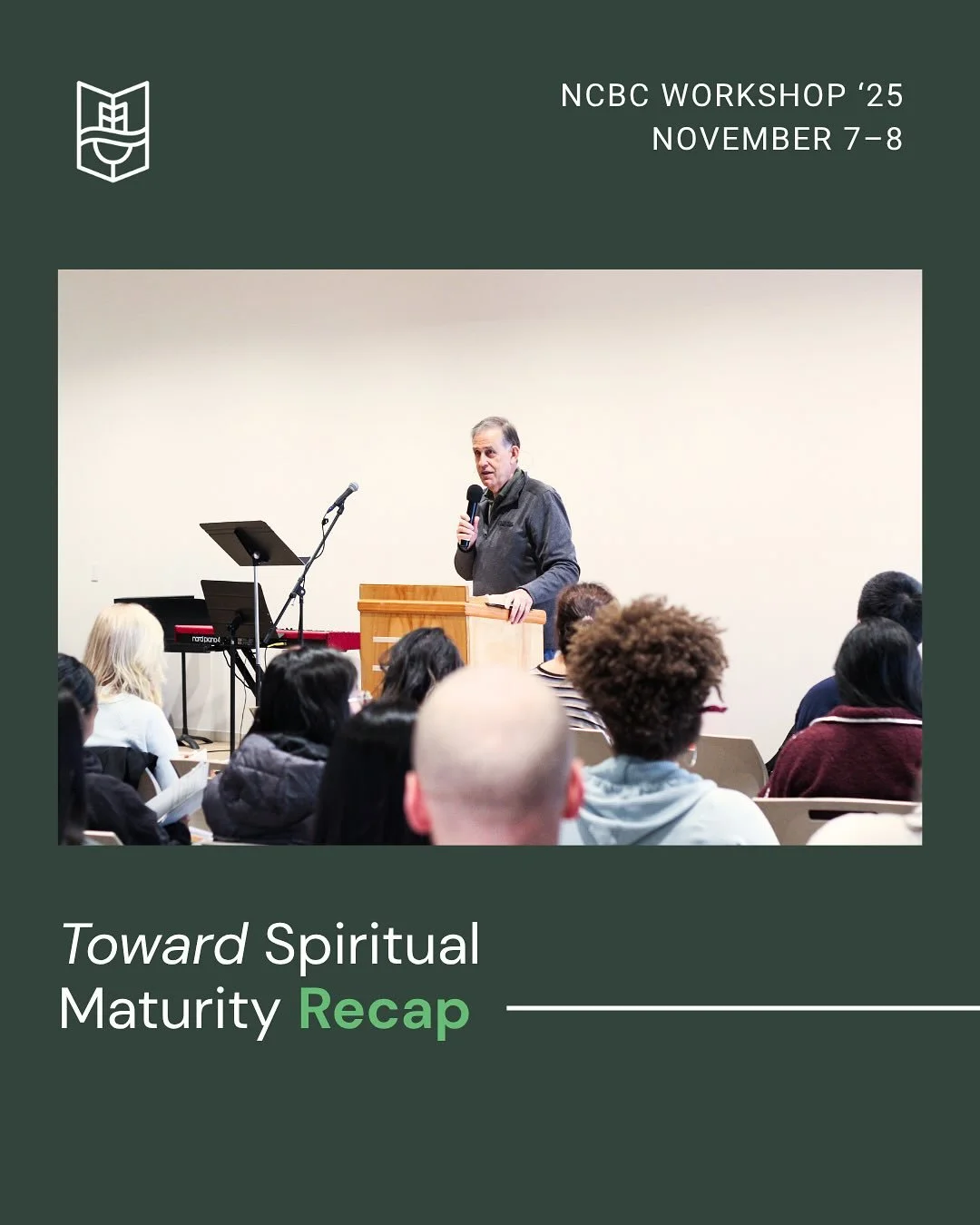 This past weekend, we had the joy of welcoming Dr. Phil Newton for our Toward Spiritual Maturity Workshop. Through 1 Peter 2:1&ndash;3, we were encouraged to keep growing in holiness by remembering the &ldquo;therefores&rdquo; of the gospel and activ