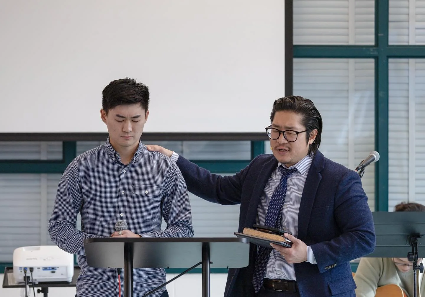 This past Sunday, we had the joy of celebrating baptism! We praise God for His faithful work in drawing people to Himself, for the glorious gift of salvation, and for the joy of being united to His church.