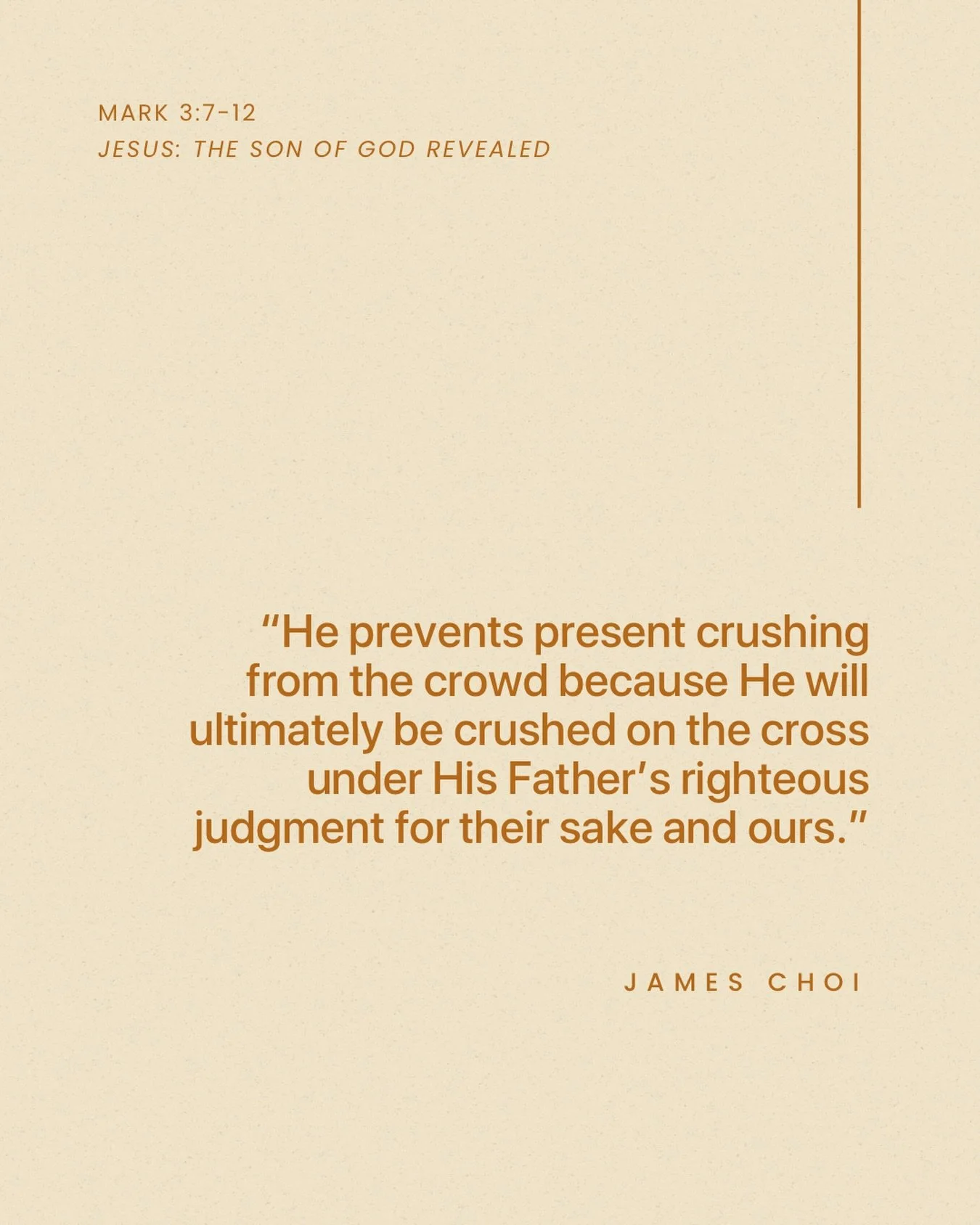 From Sunday&rsquo;s sermon &ldquo;Jesus: The Son of God Revealed&rdquo; on Mark 3:7-12.

Listen to the full sermon on our website, Spotify, or Apple Podcasts.