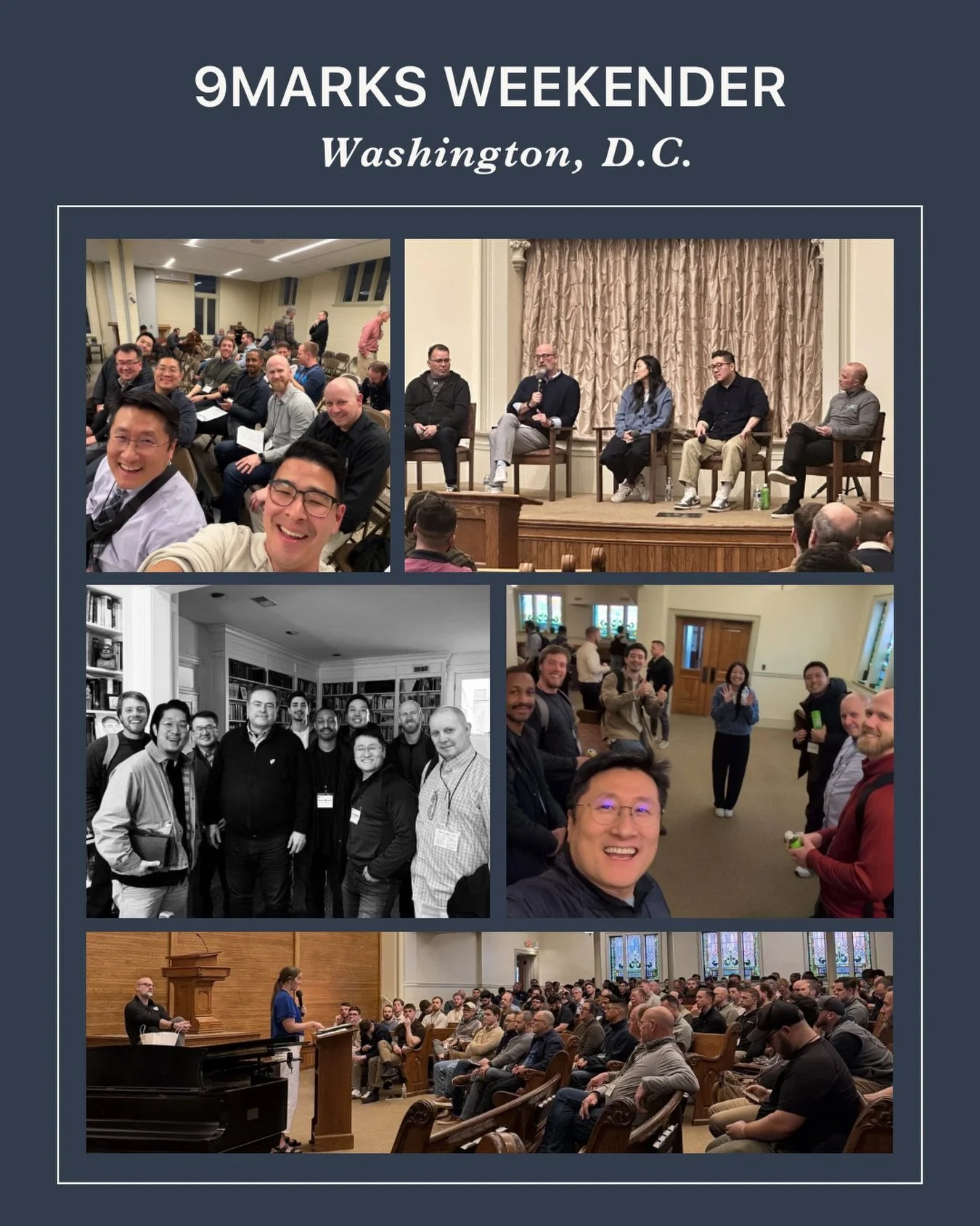 This past weekend, some of our brothers attended a 9Marks Weekender&mdash;an ecclesiology boot camp designed to equip church leaders. Pastor James had the opportunity to teach a class on service planning and he and Jeri were also on the church planti