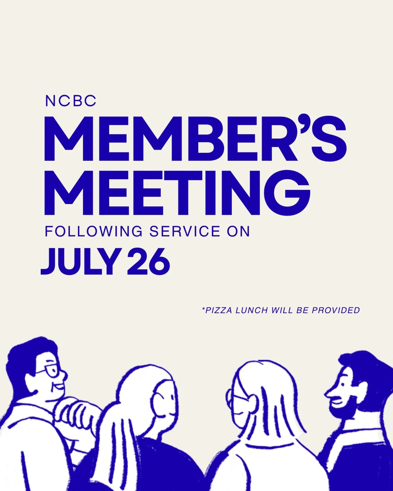 IMPORTANT REMINDER: We will have our Members&rsquo; Meeting 15 minutes after service on Sunday! Pizza will be provided for members and children.

All members, please make plans to attend as we will be voting on important matters including voting in/o