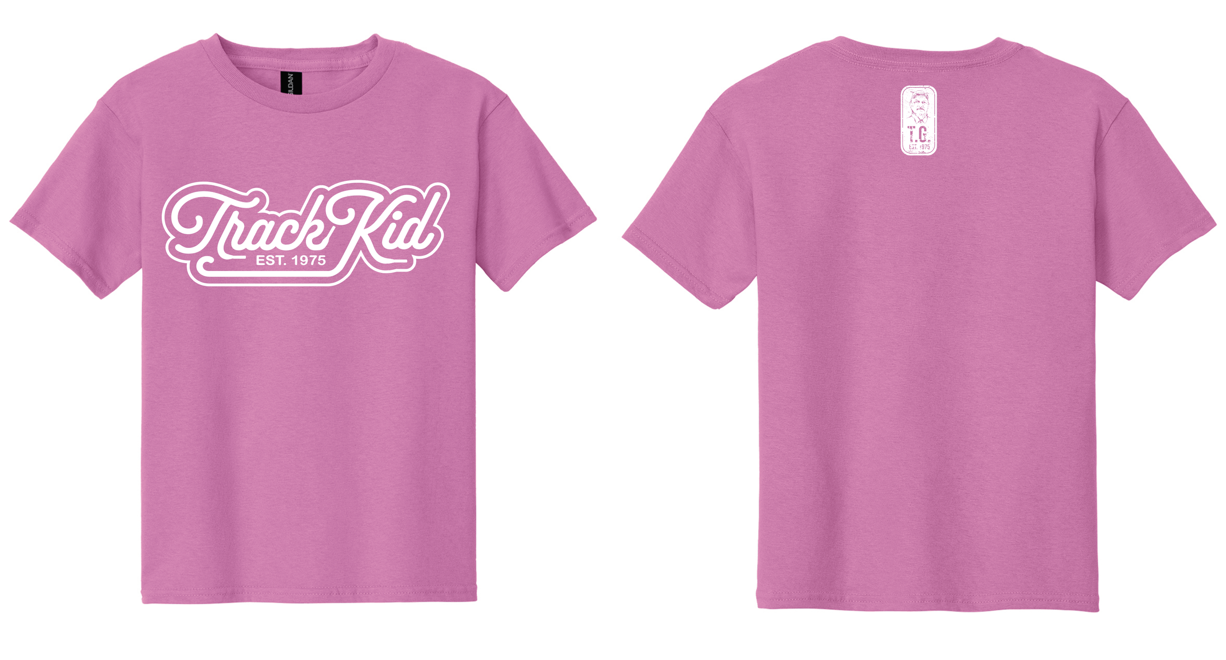 Track Kid Short Sleeve T-Azalea