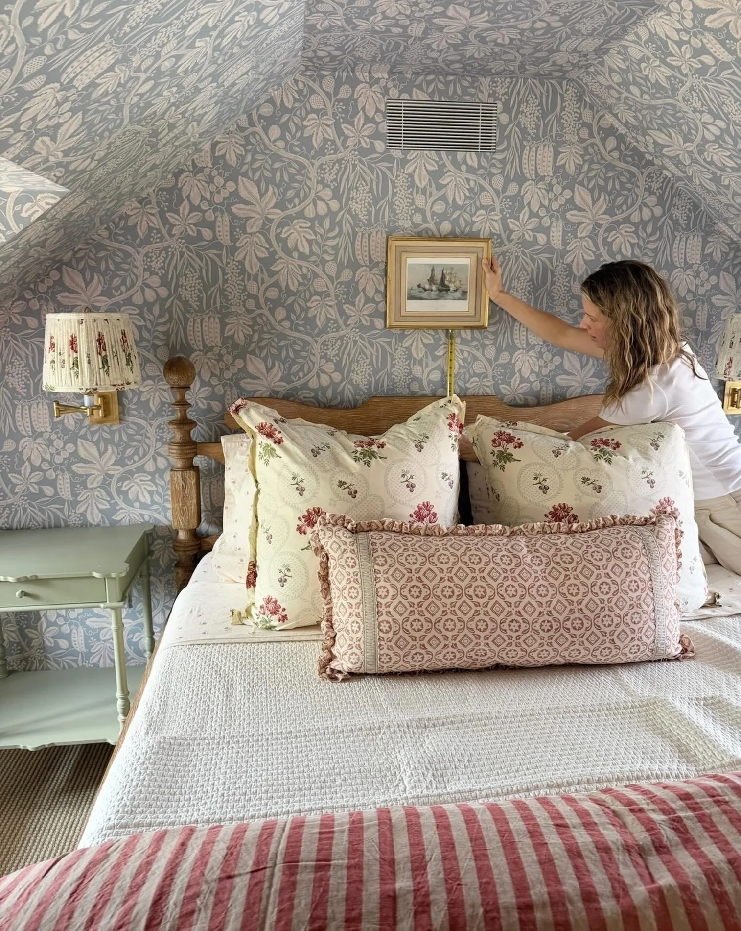 A little sneak peek of what we&rsquo;ve lovingly dubbed - The Hobbit House &mdash; a bedroom layered with warmth, charm, and just the right amount of quirk