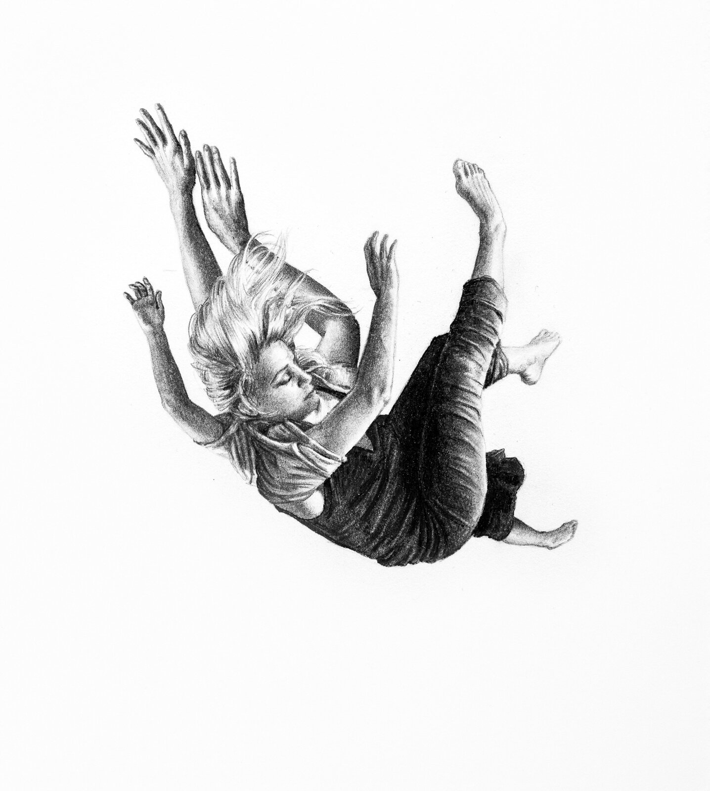 FEATHER - SOLD | 4.5 X 4.5 INCHES | GRAPHITE AND INK ON PAPER | 2012