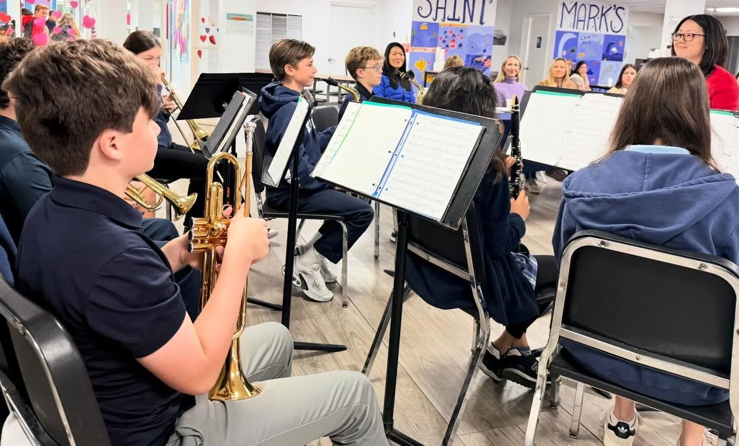 Morning Melodies 🎺

Our 7th grade band started the day on a high note with a performance at our PA (Parent Association) Meeting! 

Lots of talented musicians at Saint Mark&rsquo;s! 

#SMES #SMEStradition #SMESFineArts