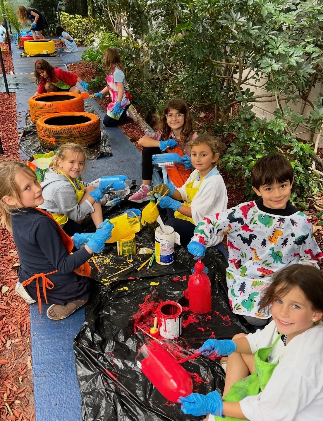 Ready, Set, Grow! 🪴

Our garden club is busy proving that you don&rsquo;t need a fancy pot to grow a beautiful garden!

Our students gave recycled materials a second life by transforming old tires into colorful vegetable containers and recycled 2L b