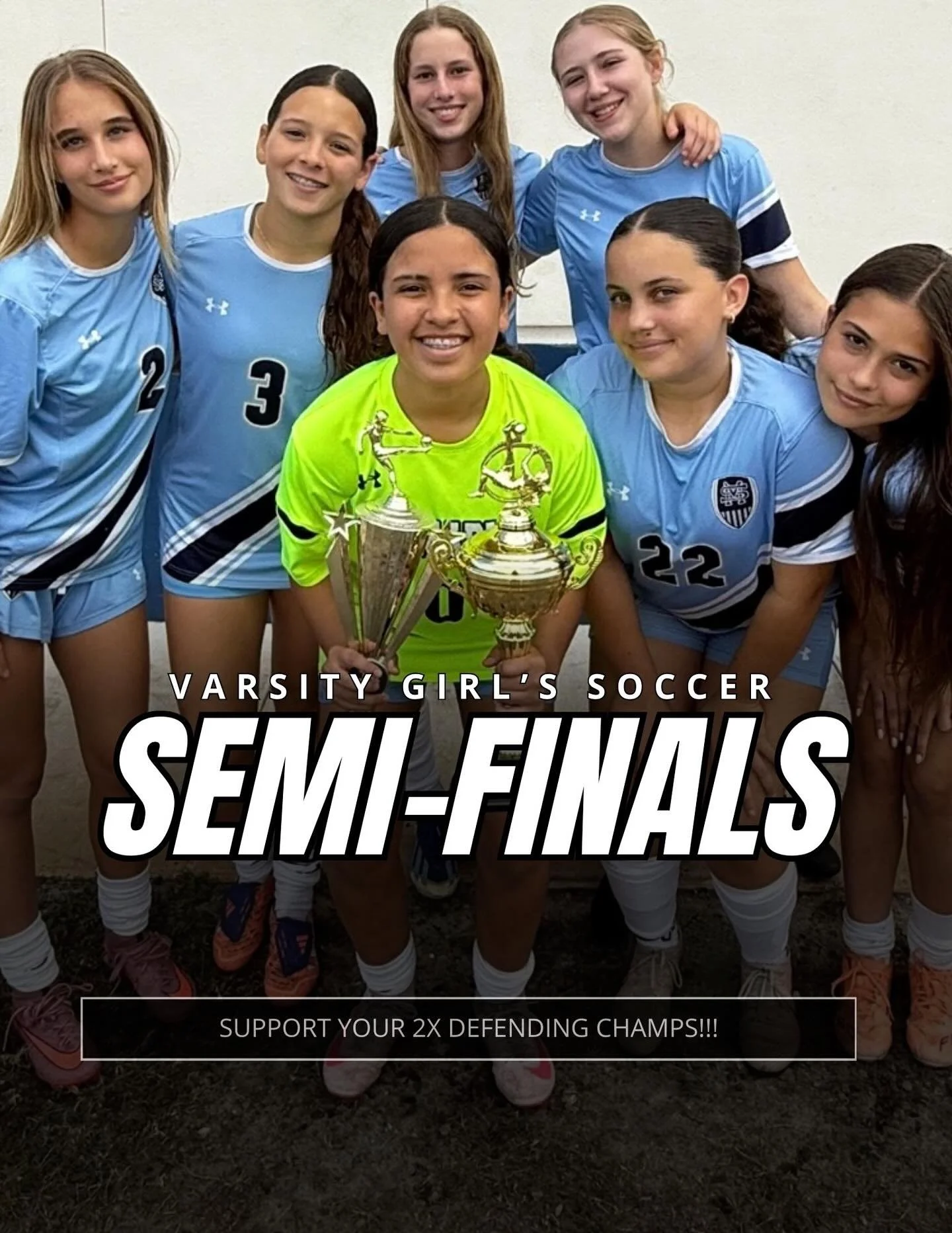 Saint Mark&rsquo;s 2x Defending Champs are headed to the Semi-Finals tomorrow! ⚽️

Come out to cheer them on to their next big win! 

Let&rsquo;s go, Lions! 🦁 

#SMES #SMEStradition #SMESAthletics