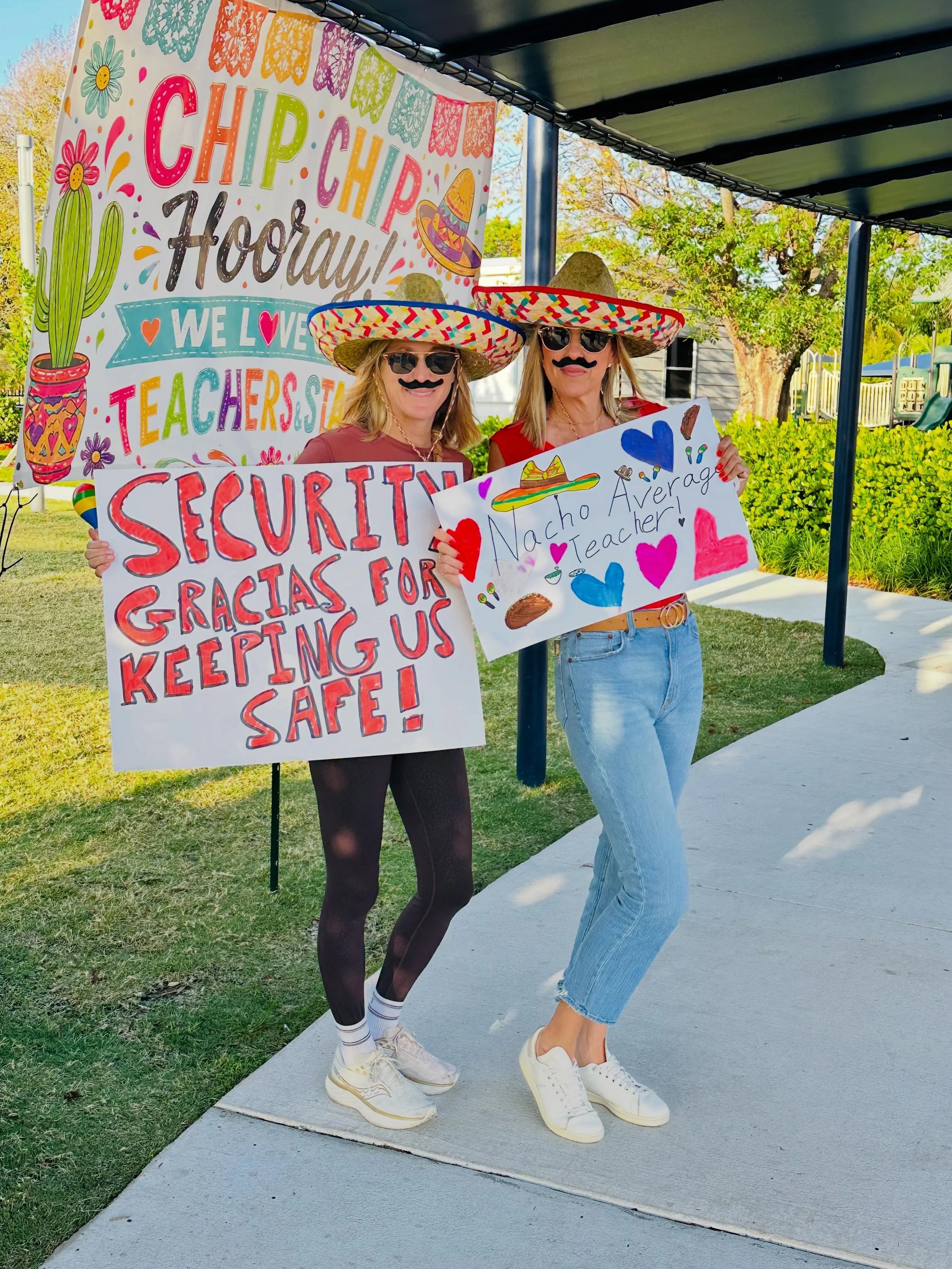 Nacho Average Volunteers! 🌮🧡

THANK YOU to all the families and volunteers who helped make Teacher Appreciation week so special. 

With an extra &ldquo;Chip Chip Hooray&rdquo; to Teacher Appreciation Chairs - Nikki Winchester and Karalyn Fernandez,
