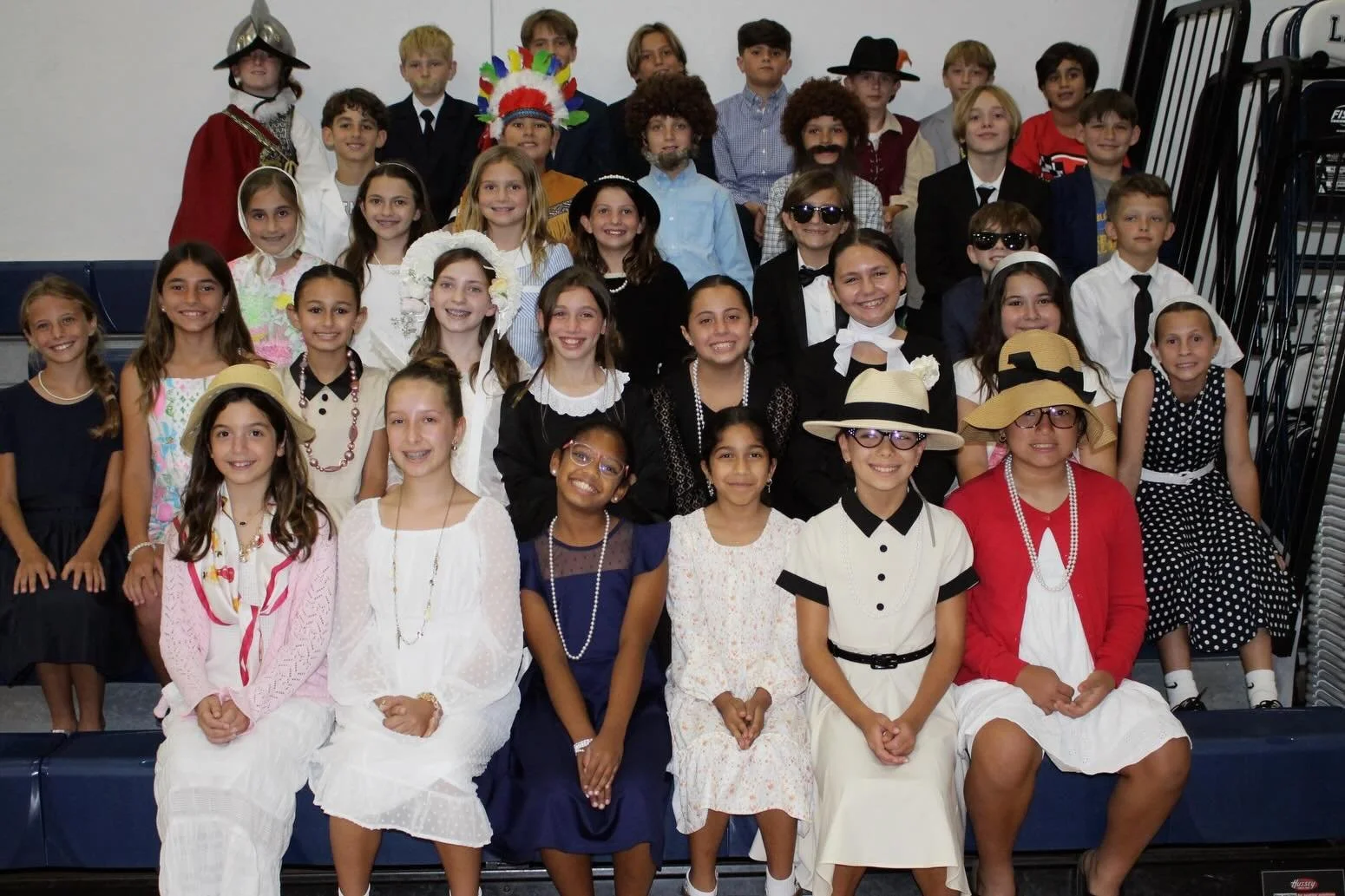 Night at the (4th grade) Museum! 

One of our favorite showcases of the school year is the 4th Grade Wax Museum. Each student was assigned a notable historical figure and had to stand still like a wax statue.

They couldn&rsquo;t speak until a guest 