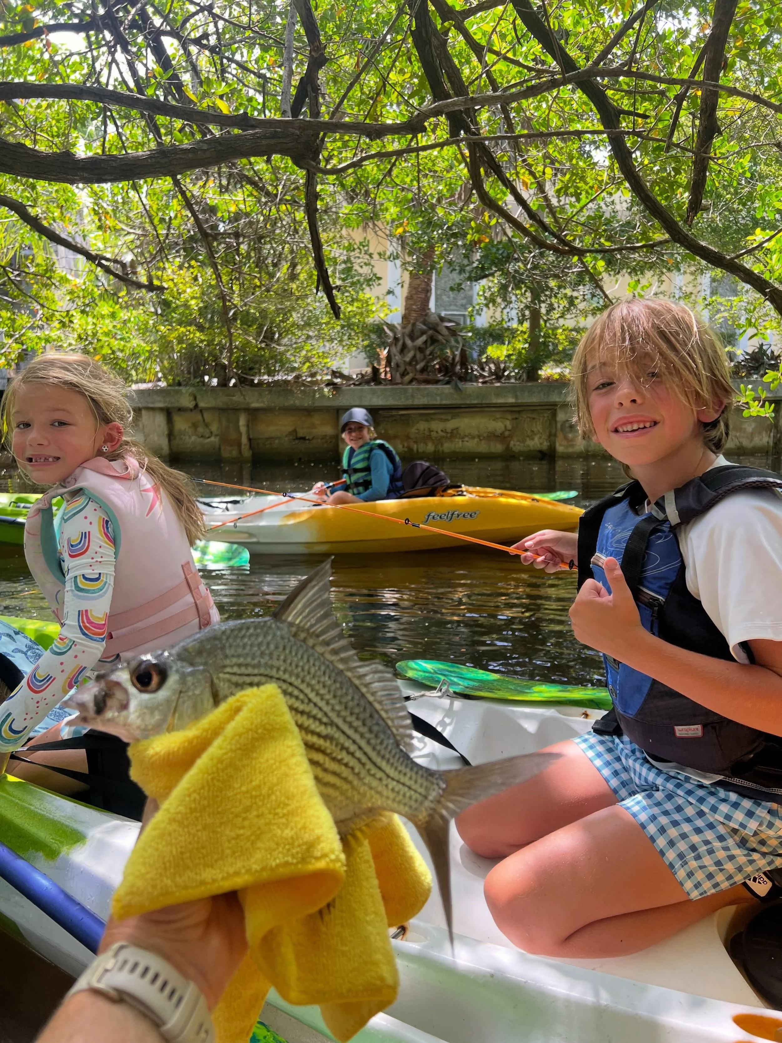 Marine Camp Adventures 🐟

Our campers went on special adventures everyday this week to explore our local waterways! 

They enjoyed kayaking, fishing and discovering mangroves. To finish the week strong, they headed to Hugh Taylor Birch State Park fo