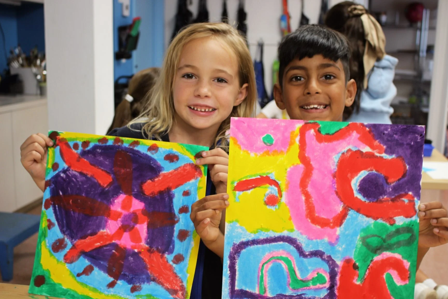 Bold Colors, Endless Creativity! 🎨

Our 1st - 5th graders are leveling up their artistic skills in the Paint Exploration enrichment.

Under the guidance of Mrs. Gauthier, students experiment with different mediums, techniques, colors, and shapes.

#