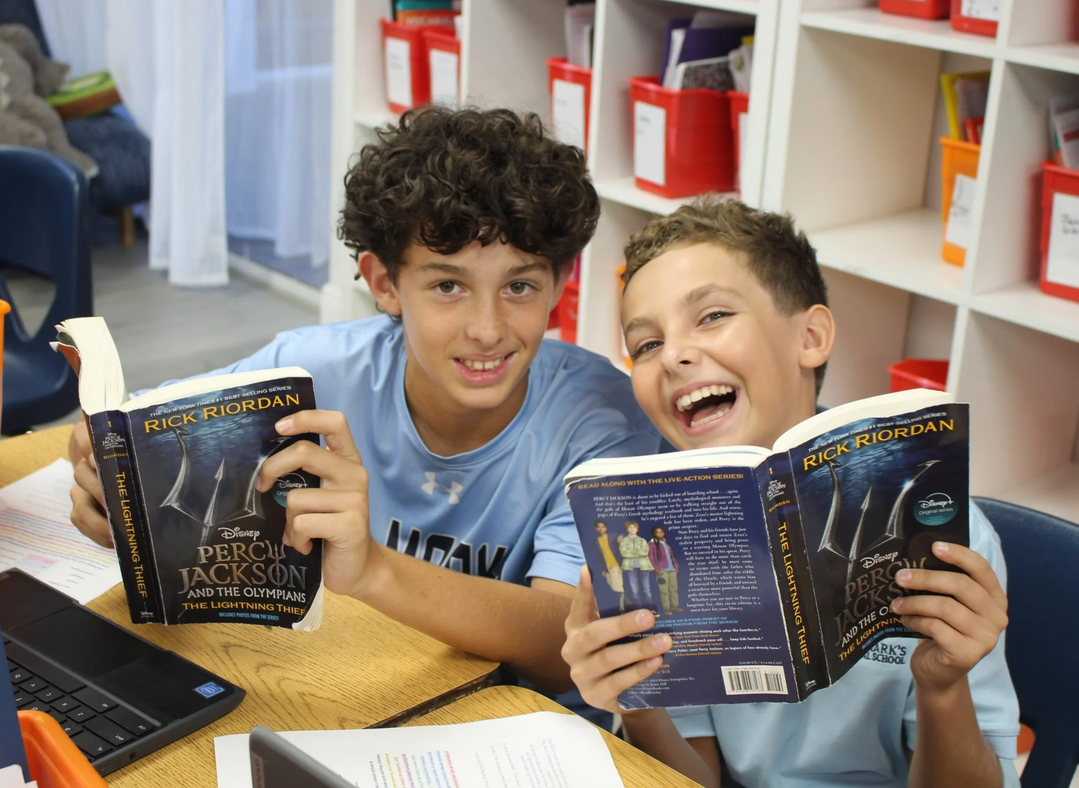 Bringing Greek gods to life in today&rsquo;s classroom! 📚

Our 6th grade students read the novel, &ldquo;Percy Jackson and the Olympians.&rdquo;

They were assigned a &ldquo;Camp Half-Blood&rdquo; cabin and researched which Greek gods they resonated