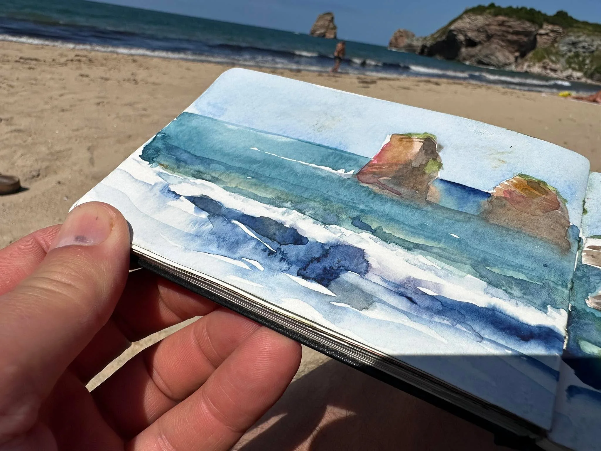 Peindre sur la plage c&rsquo;est nul et le sable &ccedil;a gratte !