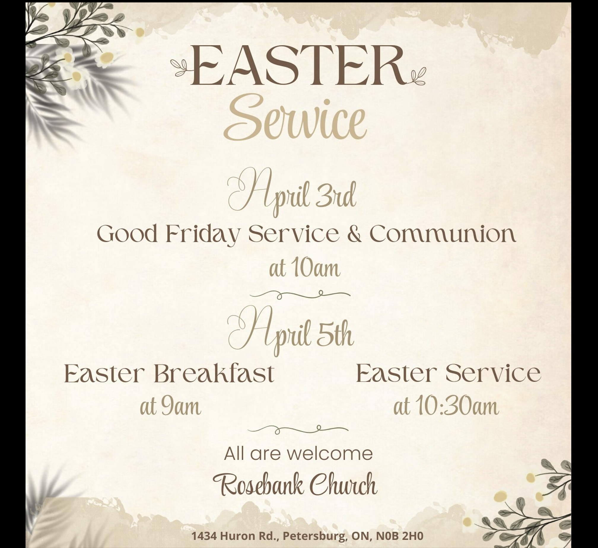 Easter Services