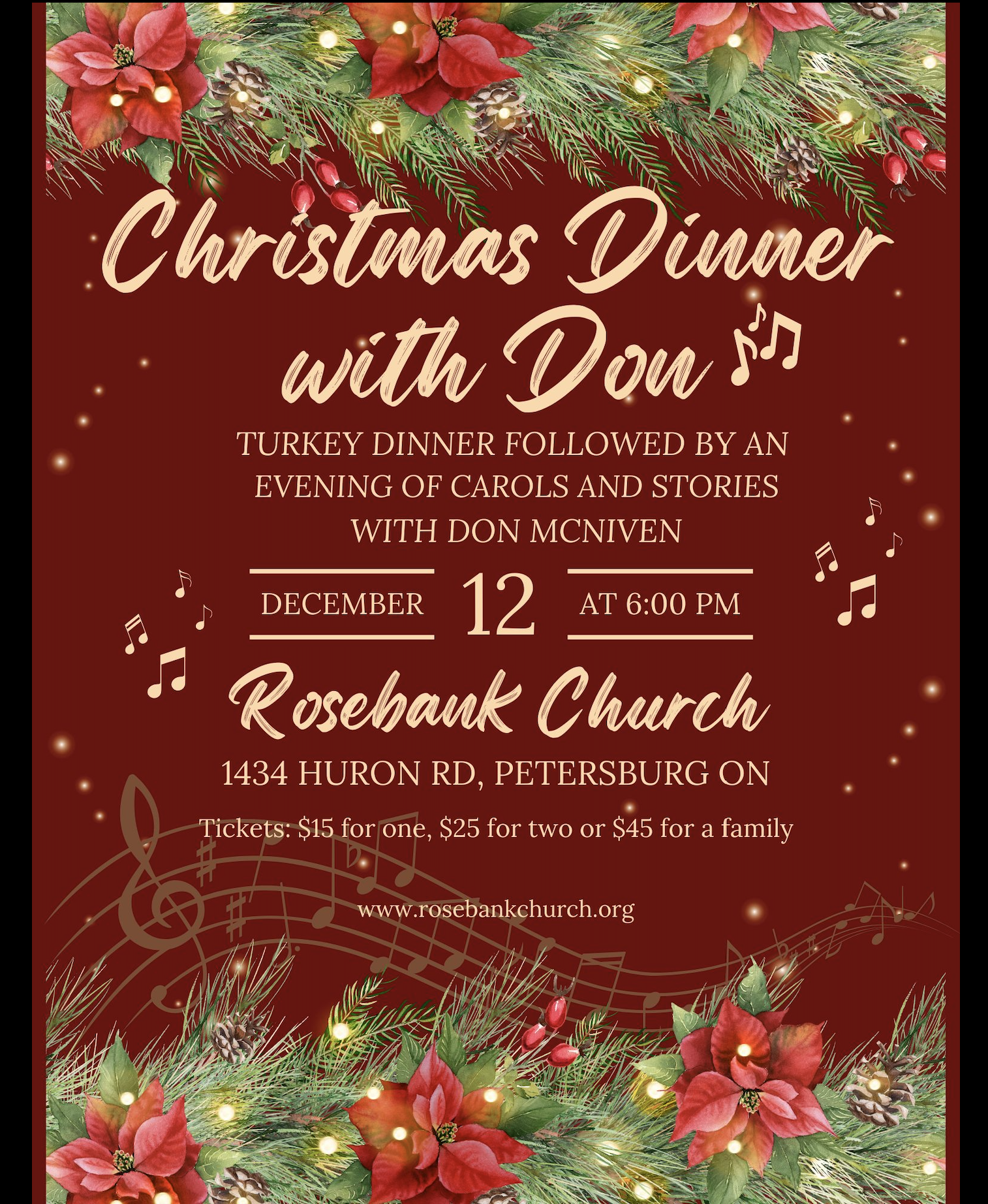 Christmas Dinner with Concert