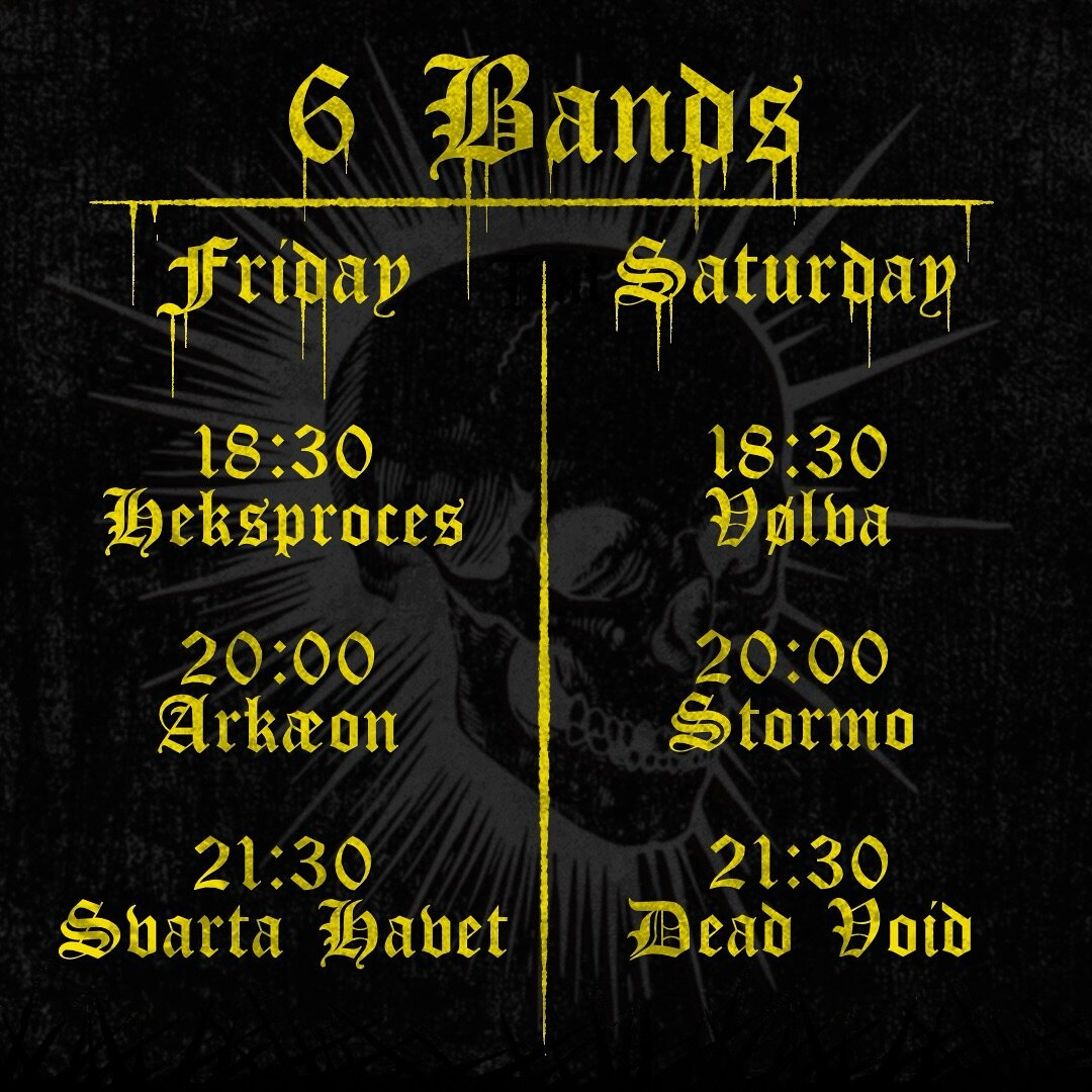This year @graventattoo is also bringing in 6 bands to accompany us at Blackwork Tattoo Convention with a Dark, atmospheric and painfully hard hitting soundtrack, perfectly fitting the weekends course of events - and here is this years program! 🎶
.
