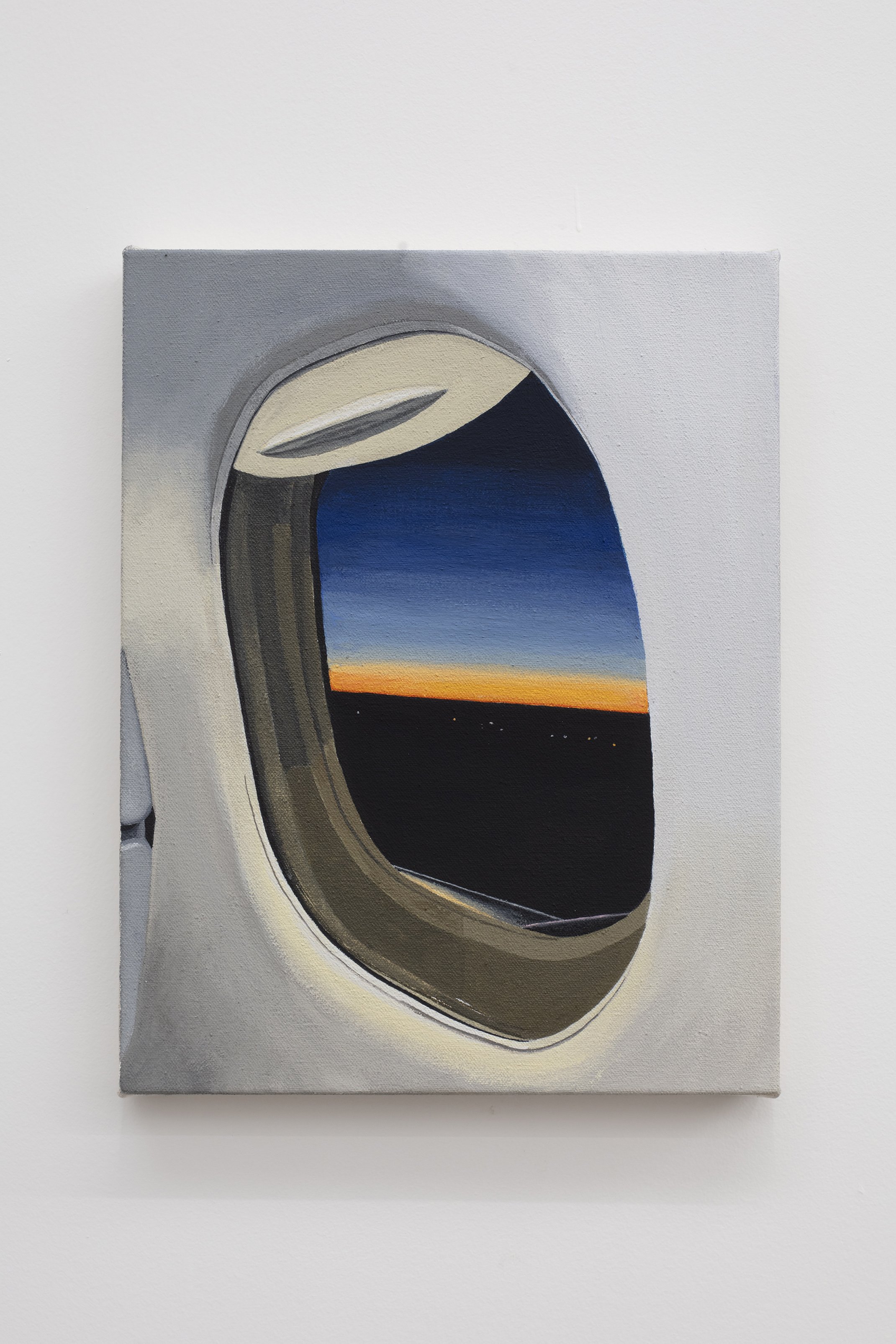  Liam Neff,  Window , 2022. Oil and gouache on canvas, 13 x 10 inches. 