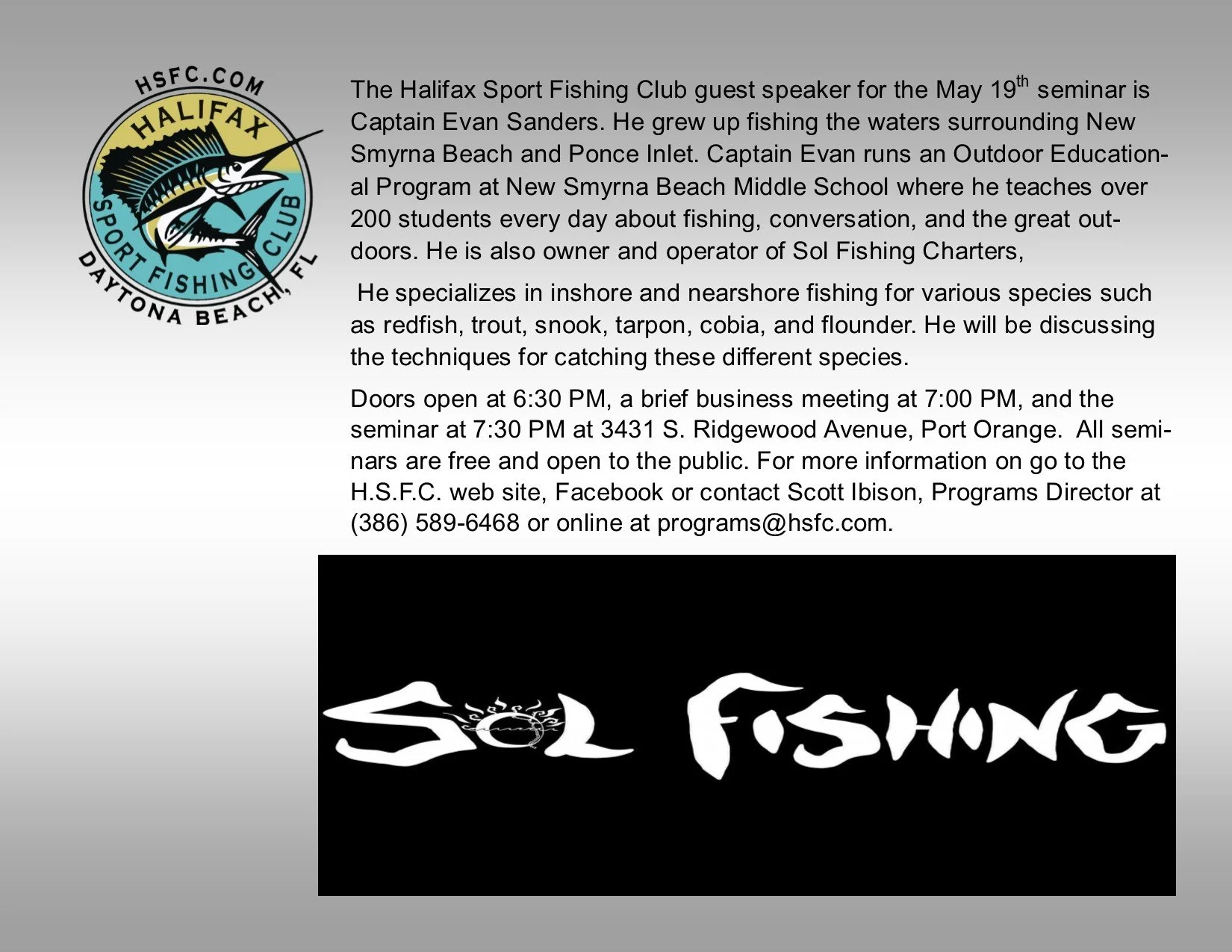May Seminar &amp; General Meeting