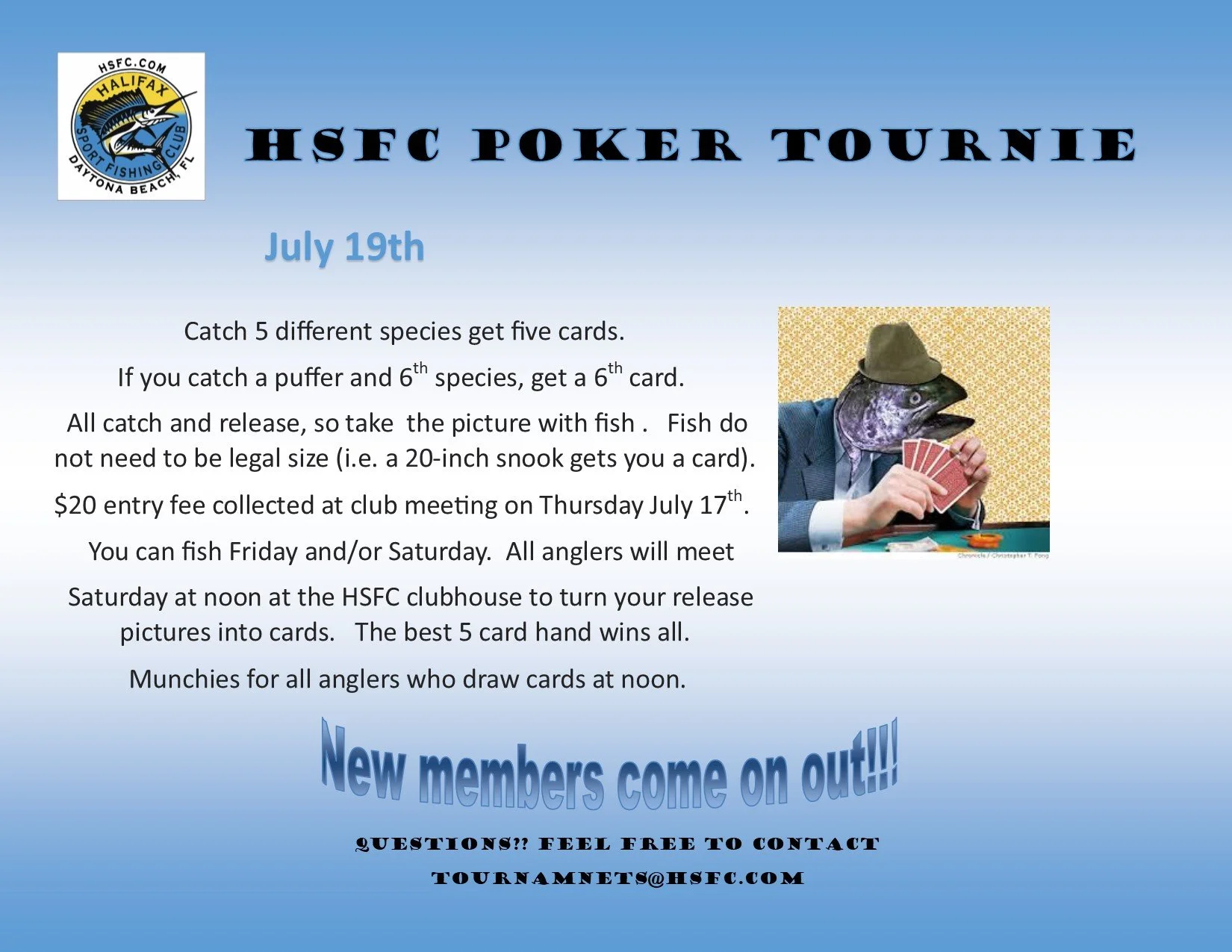 HSFC Members Only Poker Tournie