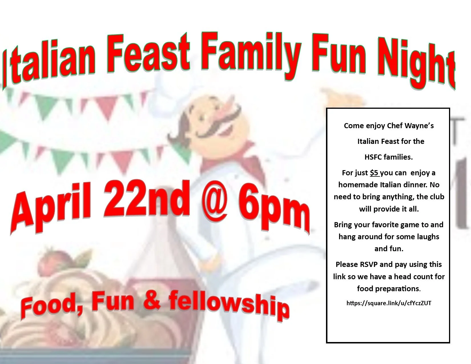 Italian Family fun Night