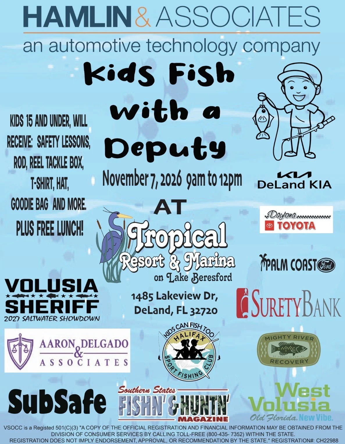 Kids Fishing with a Deputy