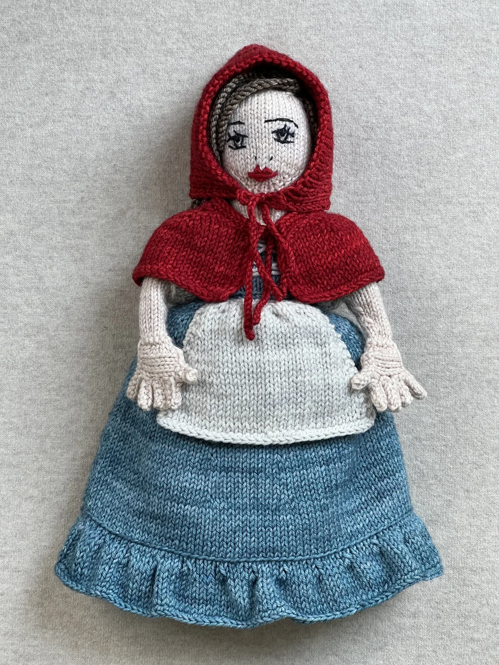 blue little red riding hood dress Over Dress Loretta Bordeaux/Woad Blue S
