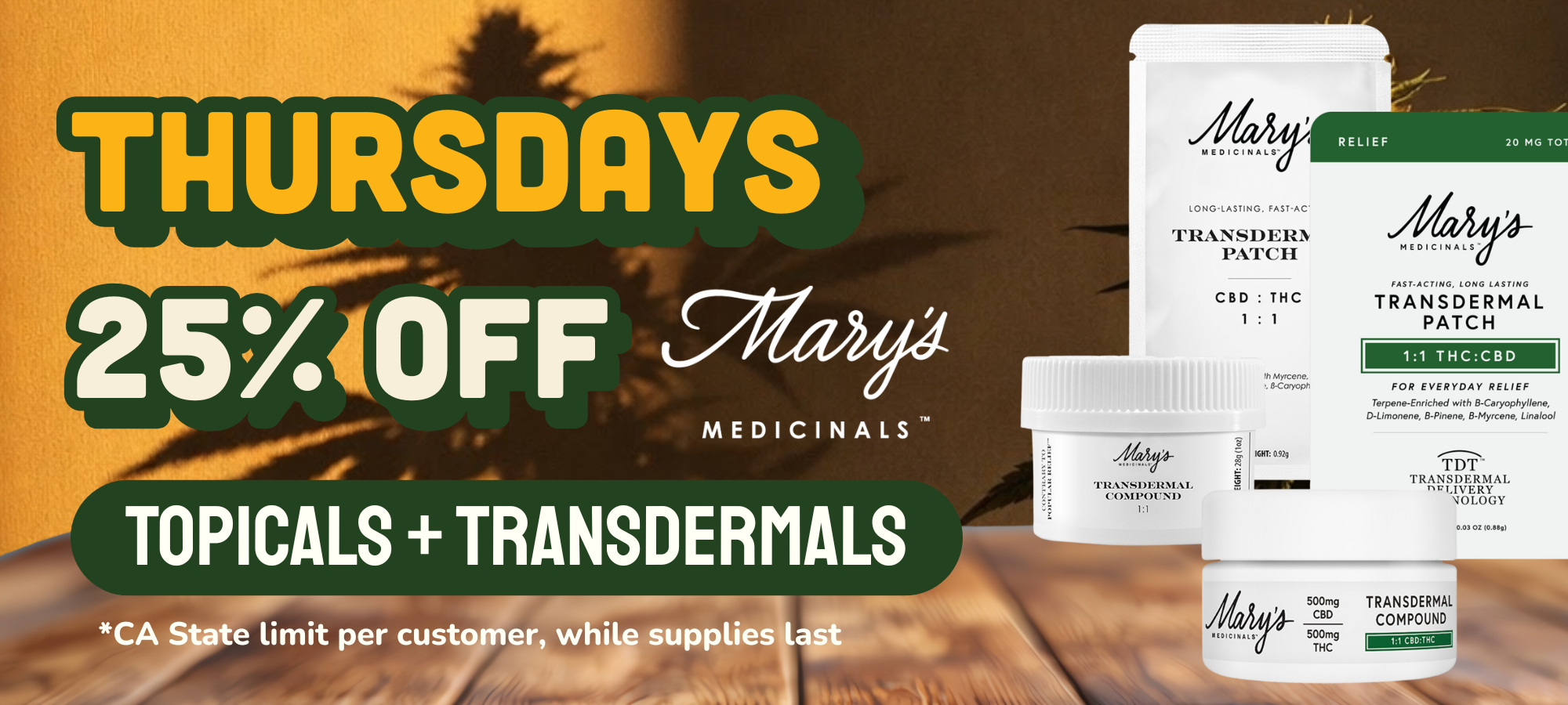 25% off Mary's Medicinals at Treehouse.png