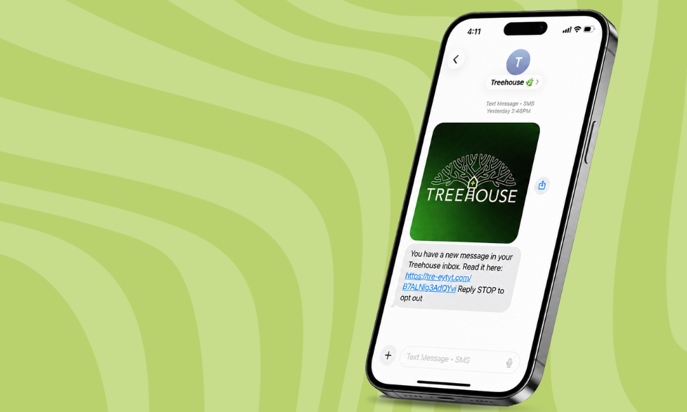 Sign up for texts from Treehouse
