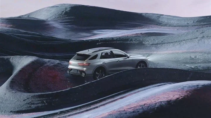 New work for @genesis_usa exploring how the flowlines of the GV70 can transform its surroundings. #GenesisPartner #GV70 #GenesisUSA