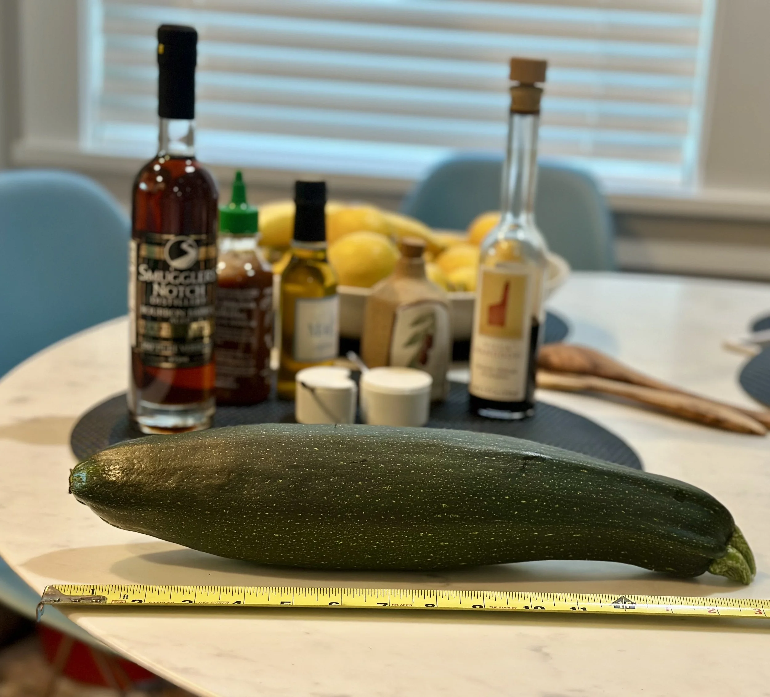 When confronted with a zucchini....