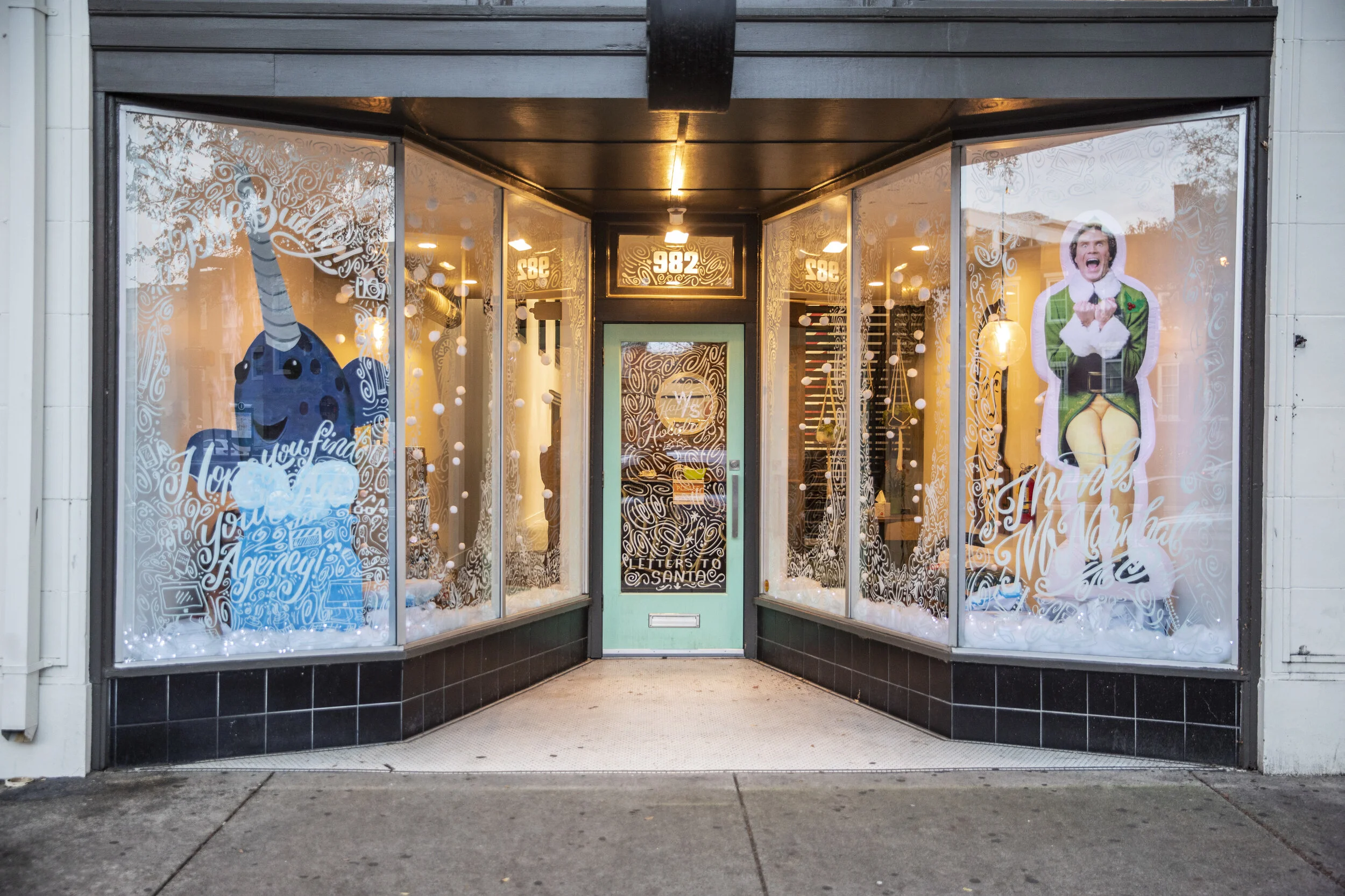 Christmas Window Decorations — Wier / Stewart